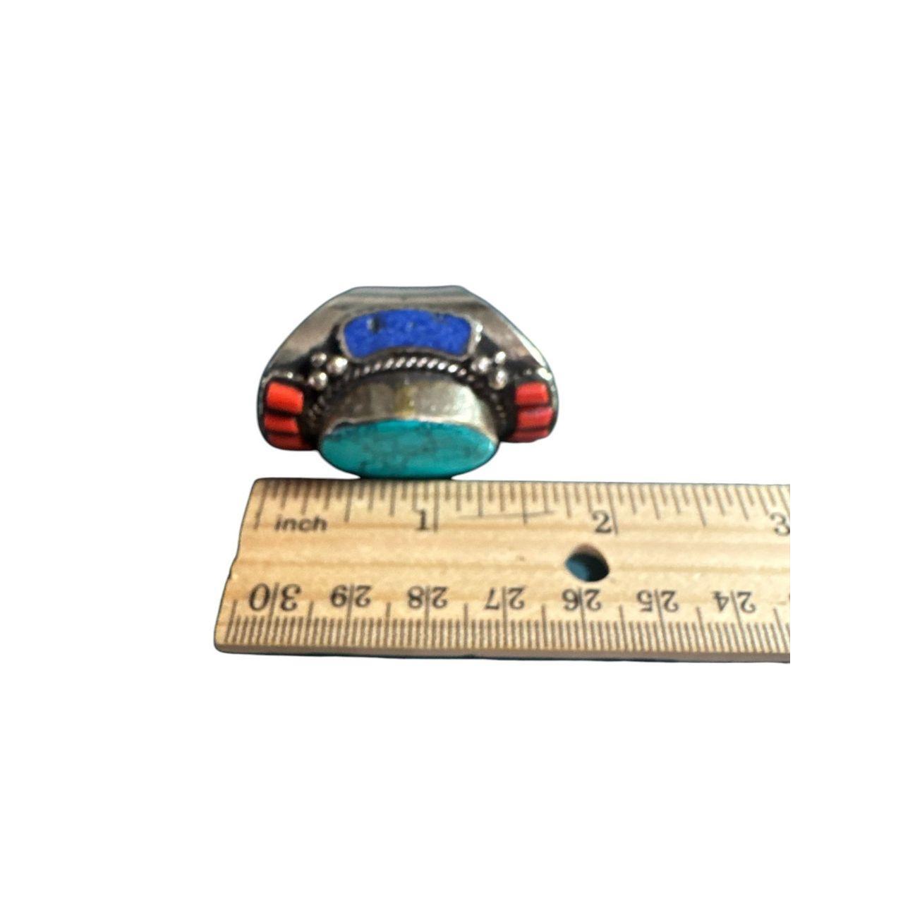 Source Unknown Women's Ring - Red – Turquoise & C… - image 8