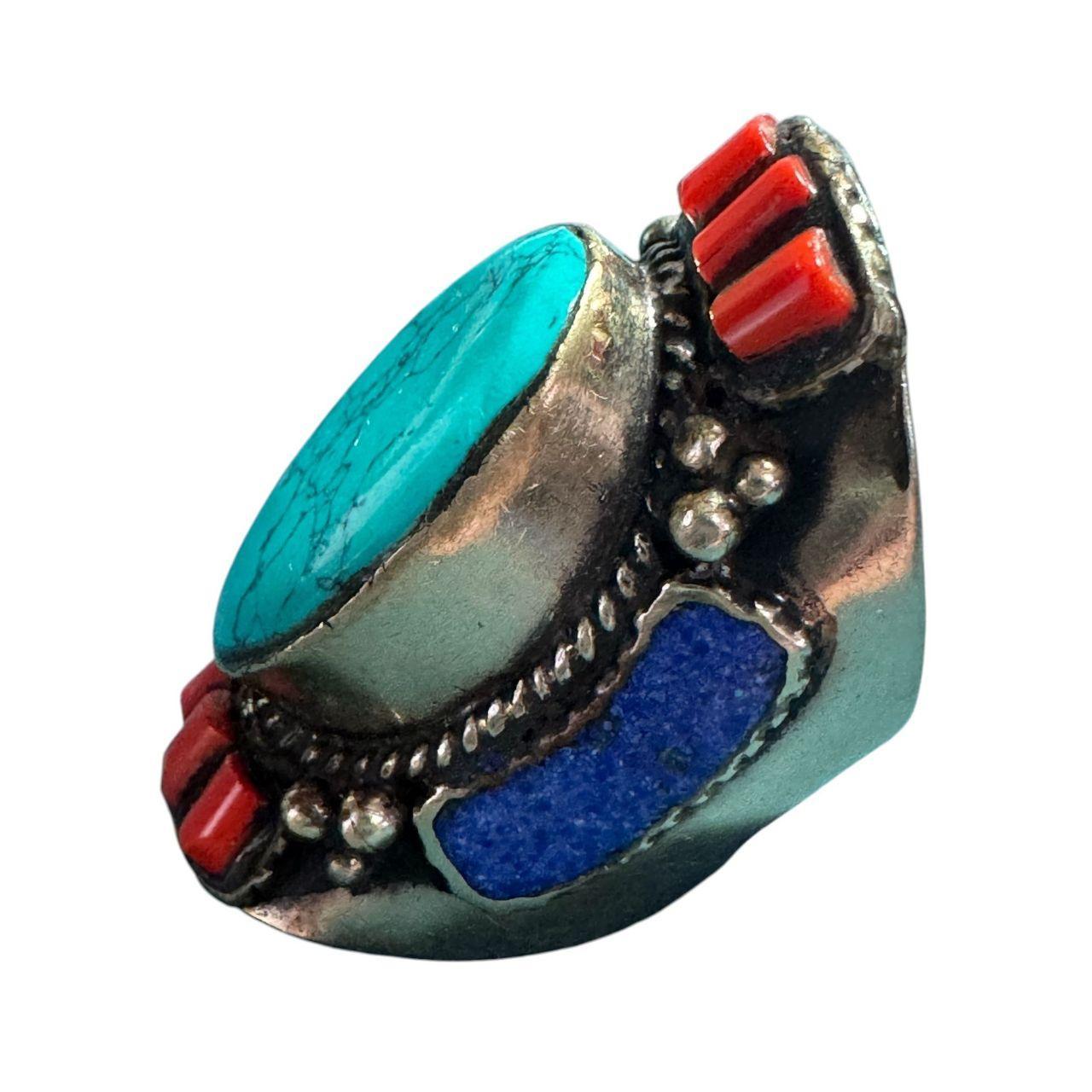 Source Unknown Women's Ring - Red – Turquoise & C… - image 4