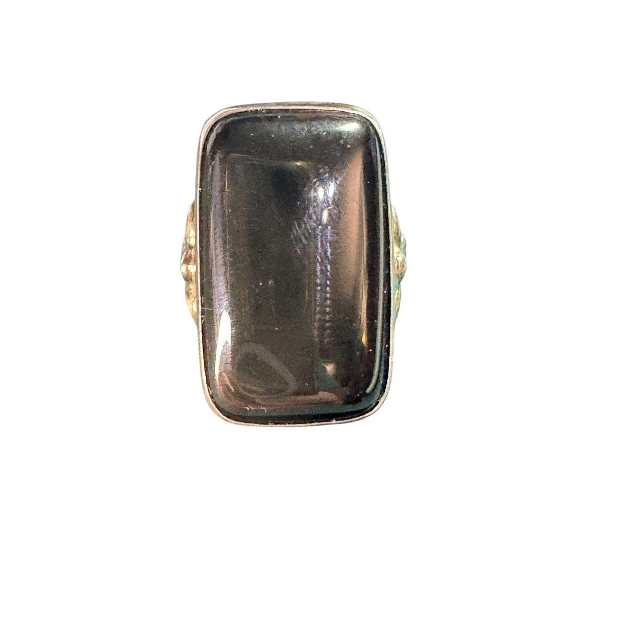 Source Unknown Women's Ring - Grey/Brown – Sterli… - image 2