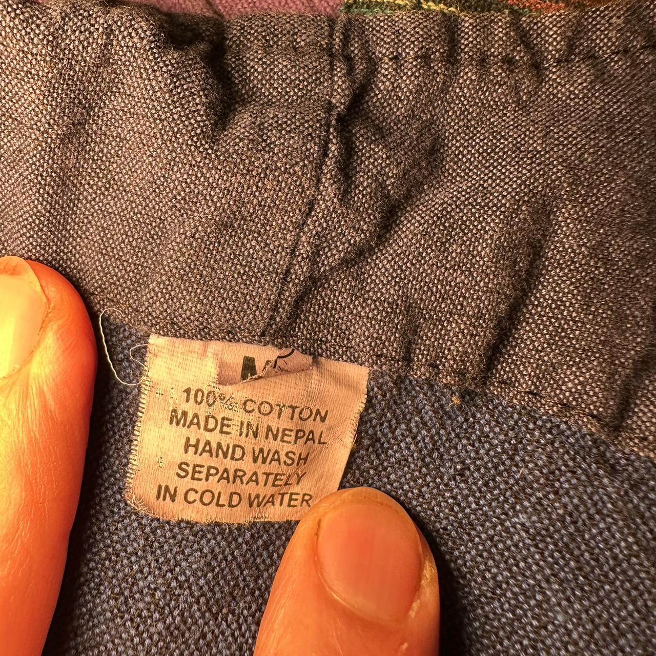 Women's Overalls - Multi - M – Boho Patchwork Cot… - image 7