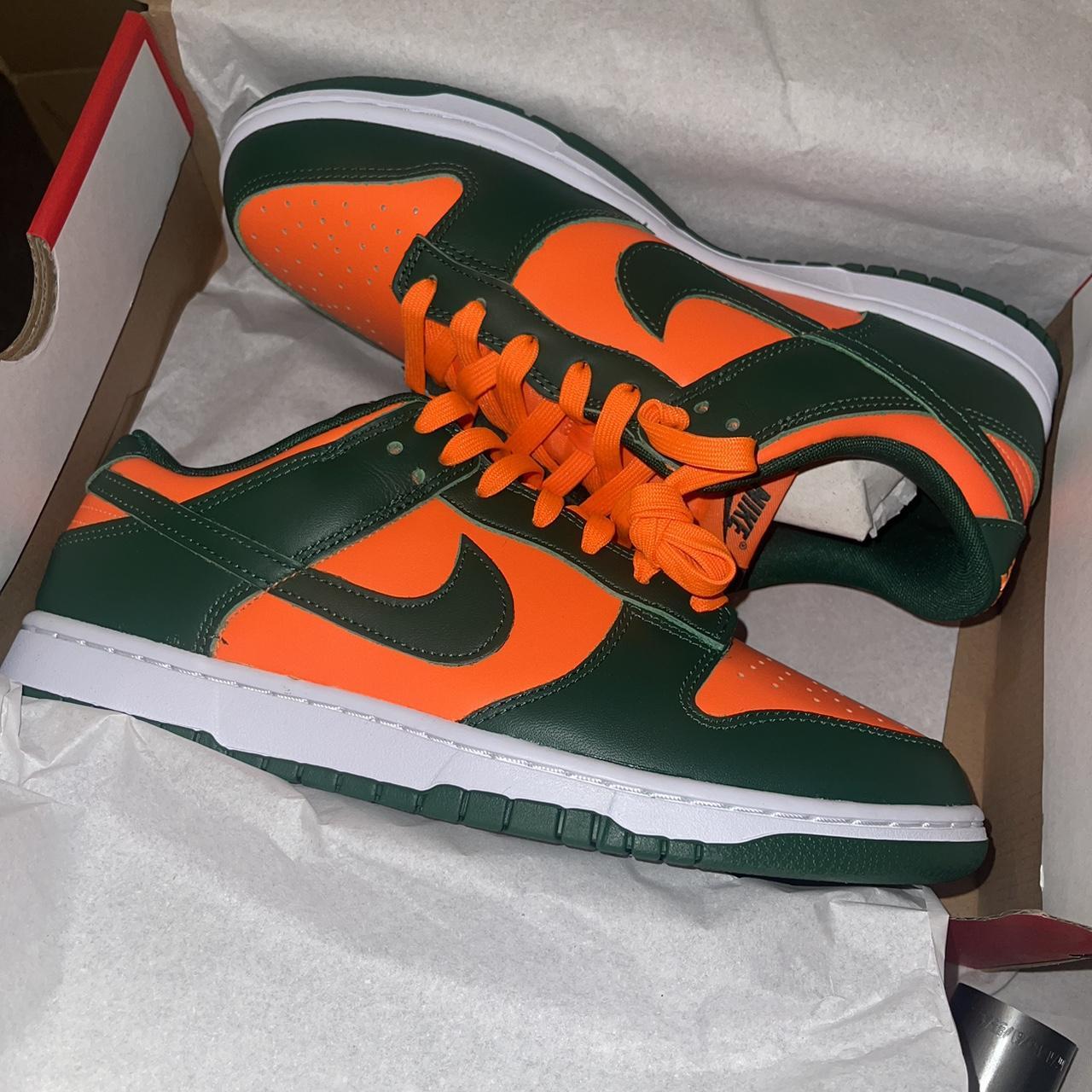 Nike Men's Green And Orange Trainers 