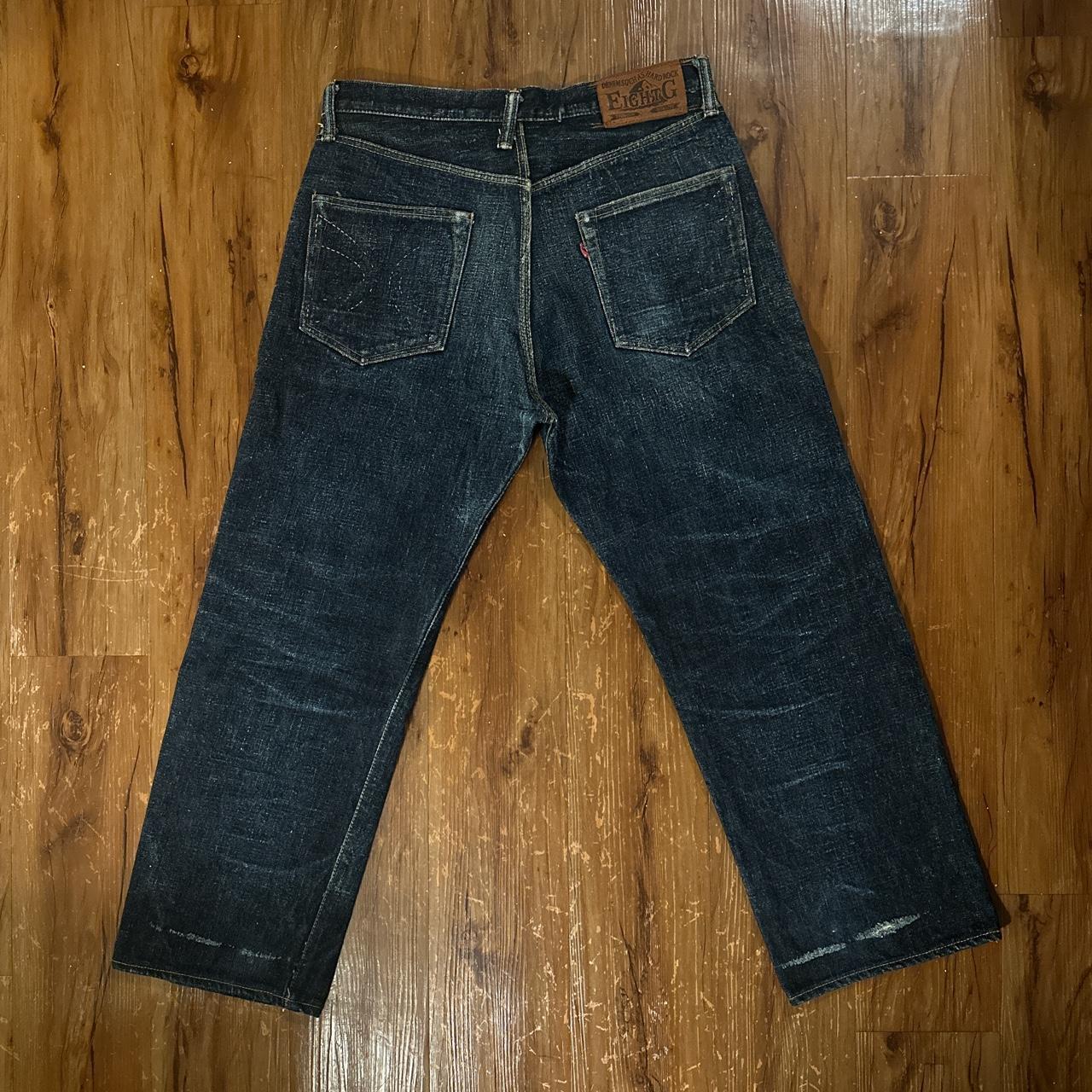 vintage japanese denim jeans eight g/8g denim these... - Depop