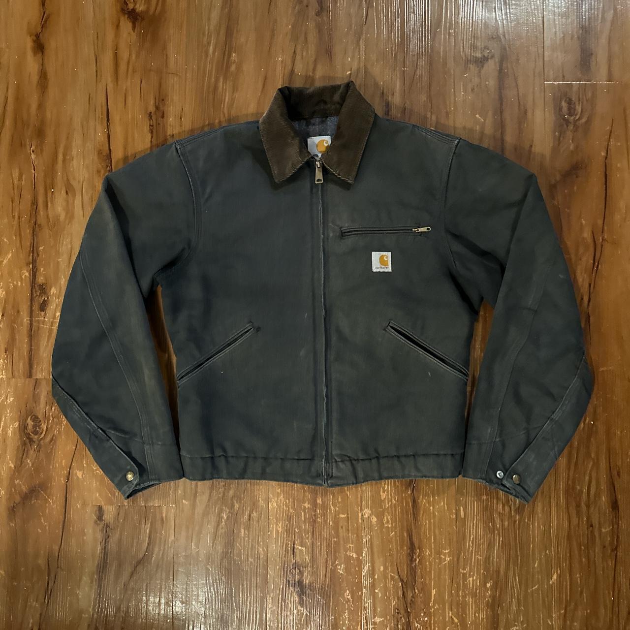 vintage carhartt detroit jacket this jacket has a... - Depop