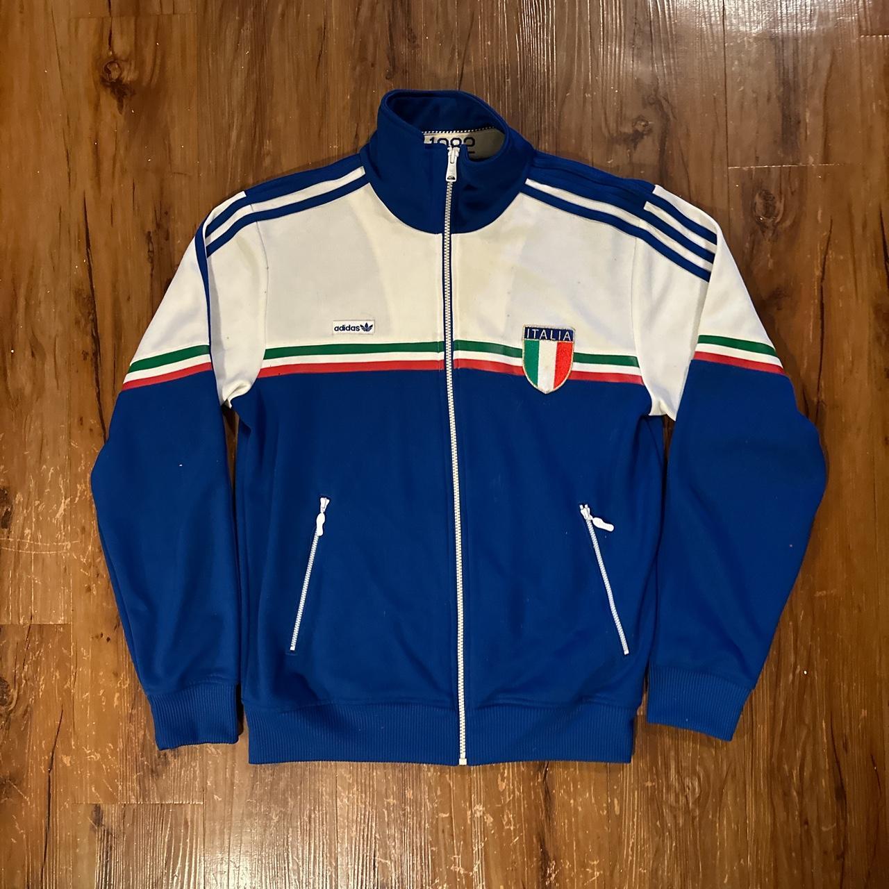 vintage adidas italia track jacket 🇮🇹 it says it’s... - Depop