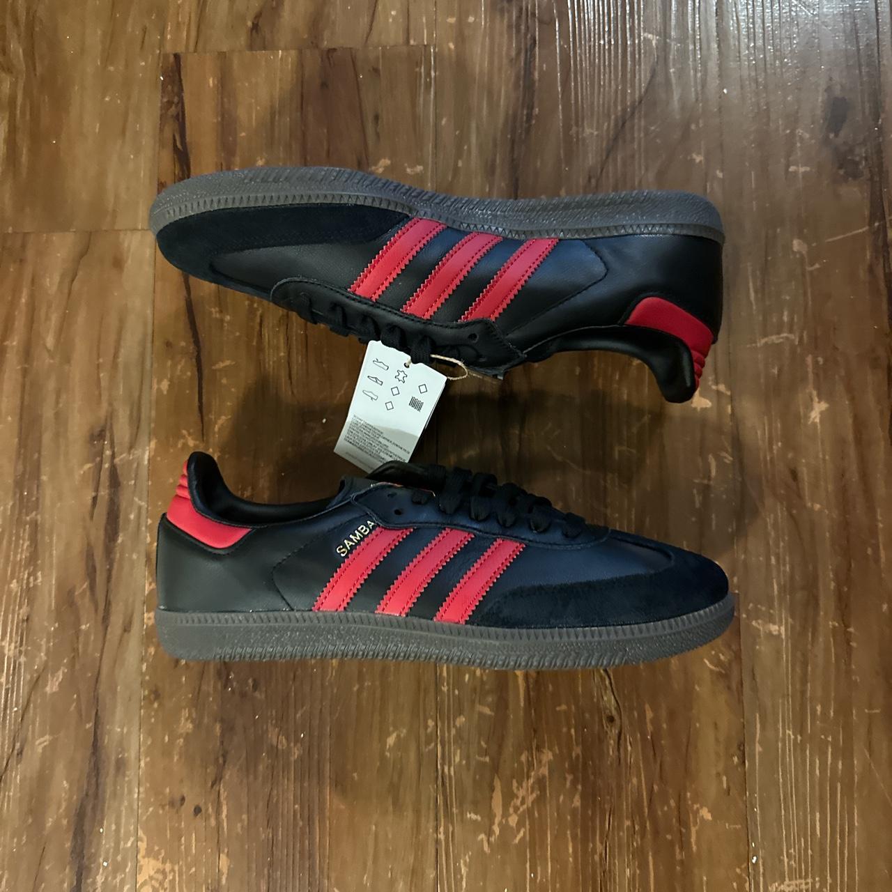 Red and black clearance adidas womens shoes