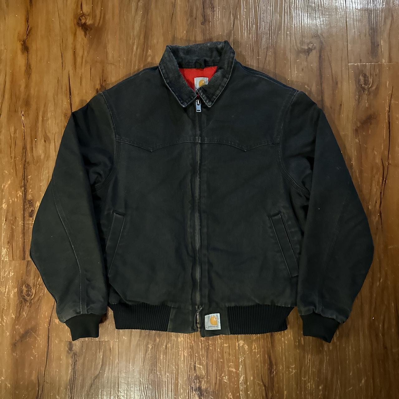 Carhartt Men's Black and Red Jacket | Depop