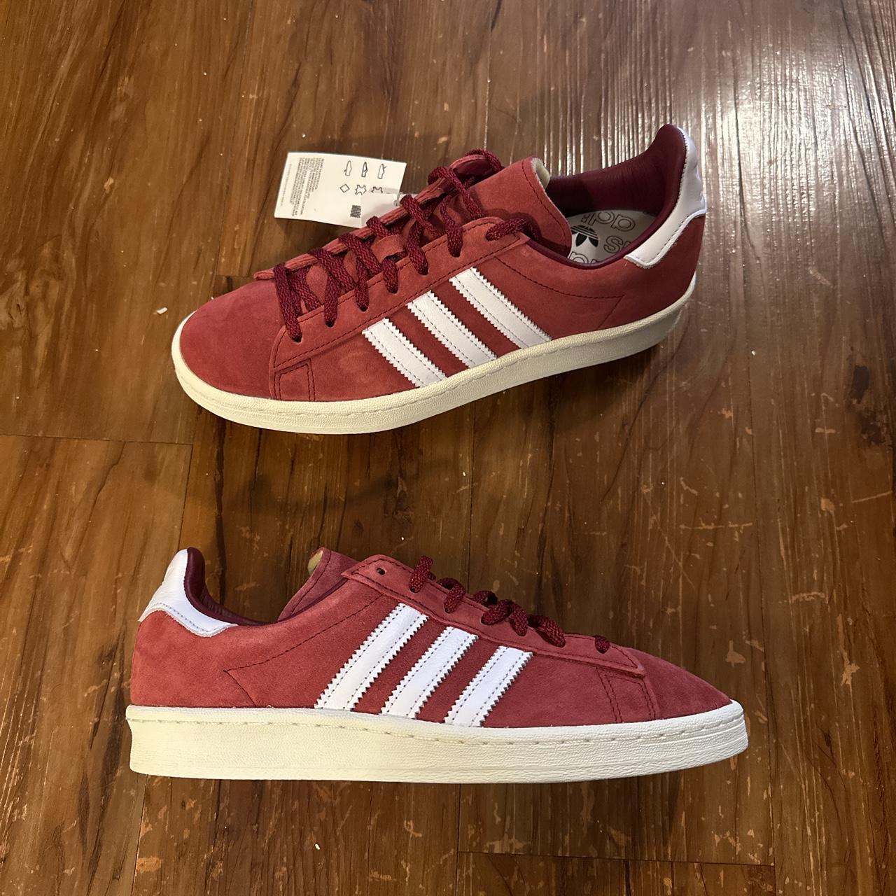 Mens burgundy clearance superstar 80s trainers