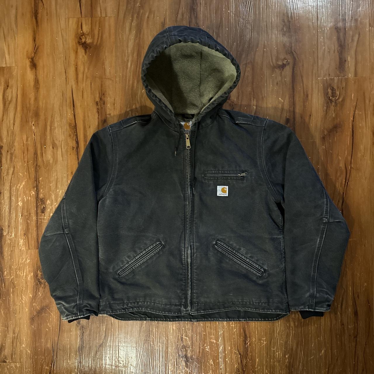 vintage carhartt jacket black colorway this jacket... - Depop