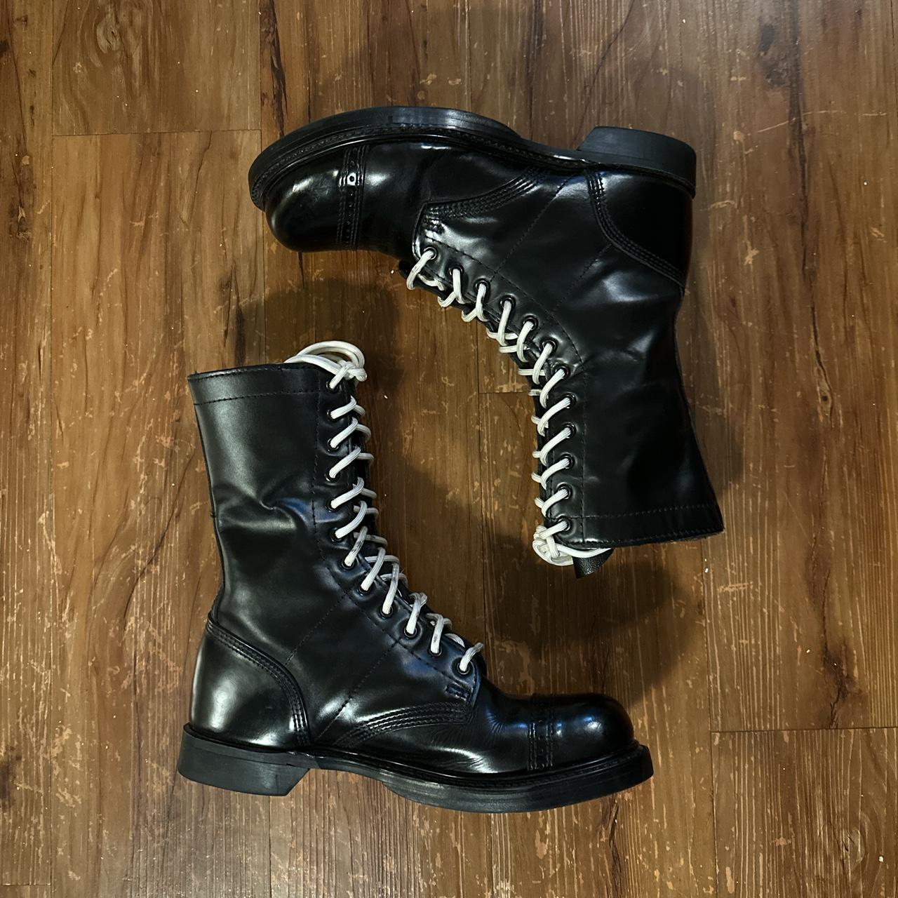 American Vintage Men's Black Boots Depop