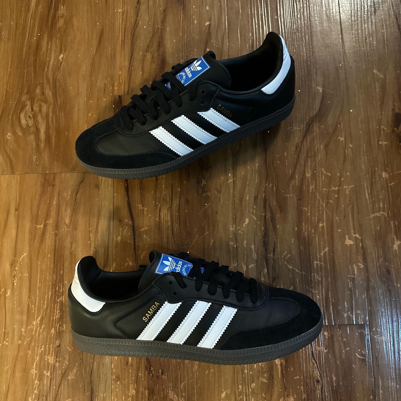 adidas samba og black colorway these are new without... - Depop