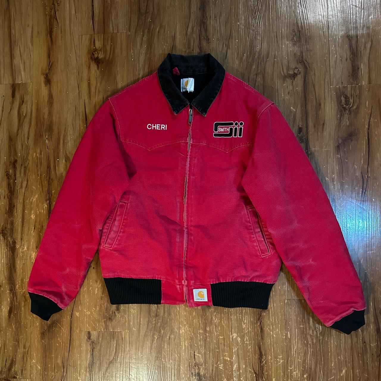 mens red carhartt jacket