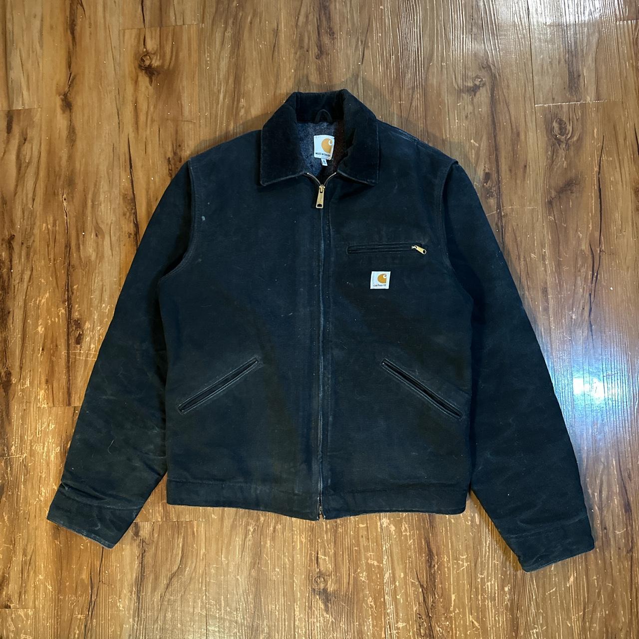 Vintage Carhartt Jacket Faded Black Colorway In - Depop