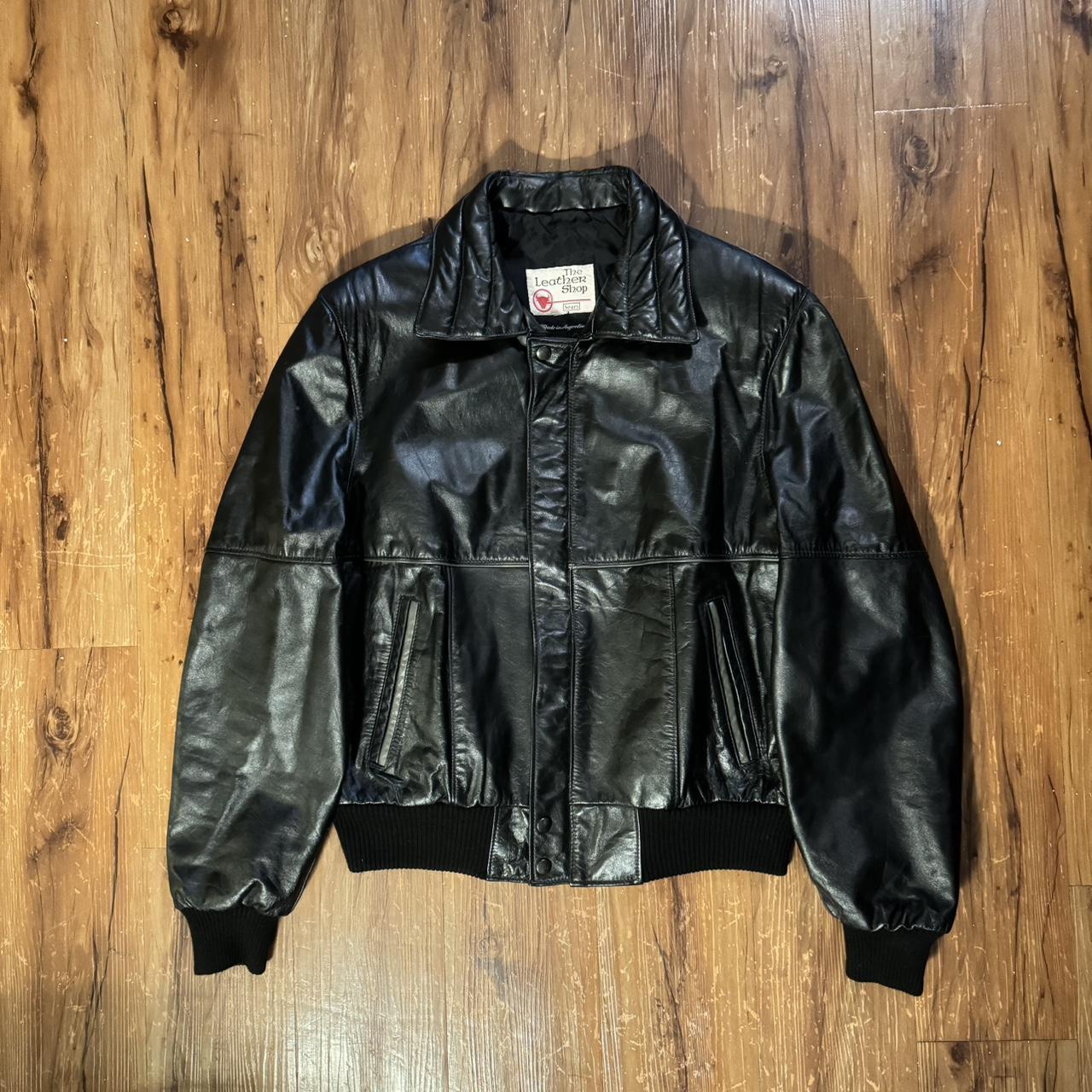 The leather 2024 shop sears jacket