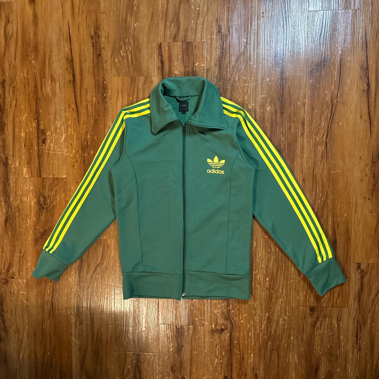 Adidas green yellow jacket online