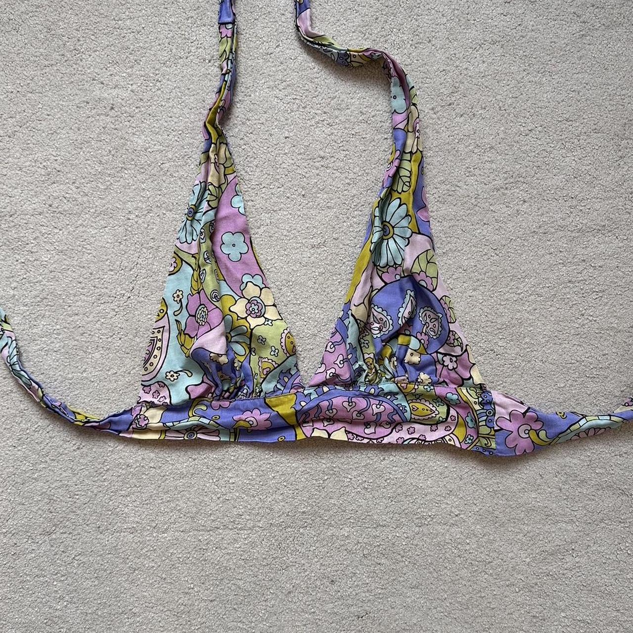 The Hippie Shake halter top - psychedelic flower | Depop