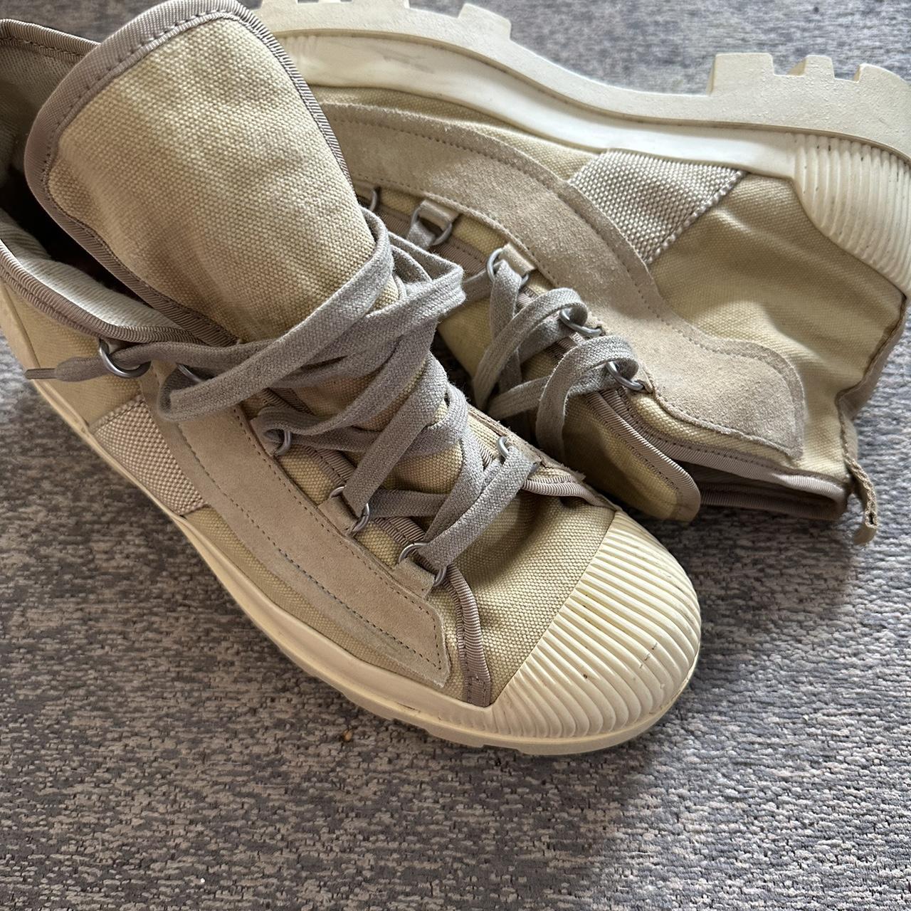 Acne Daniel boots, Beige and white,