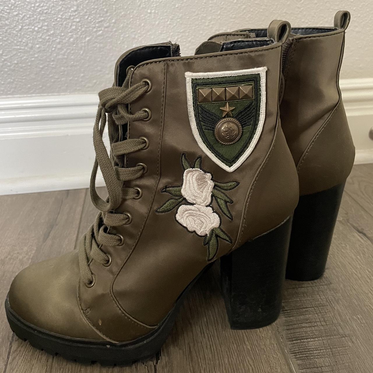 Steve madden green booties sale