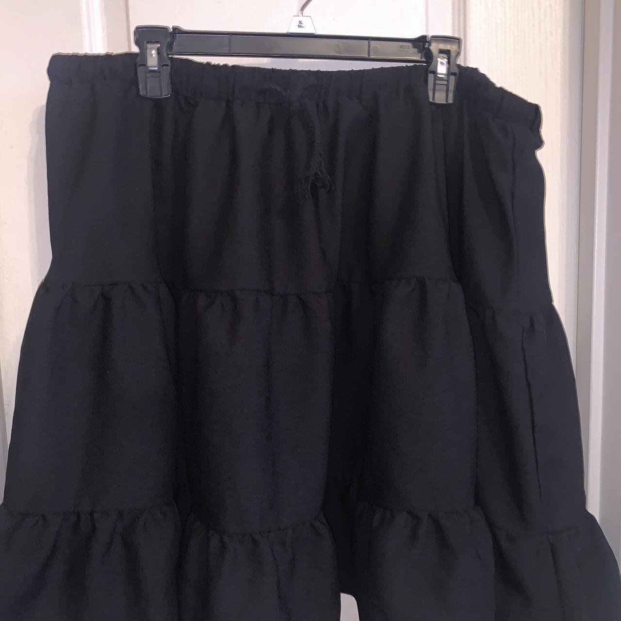 Shein Curve + Plus Women's Black Skirt | Depop