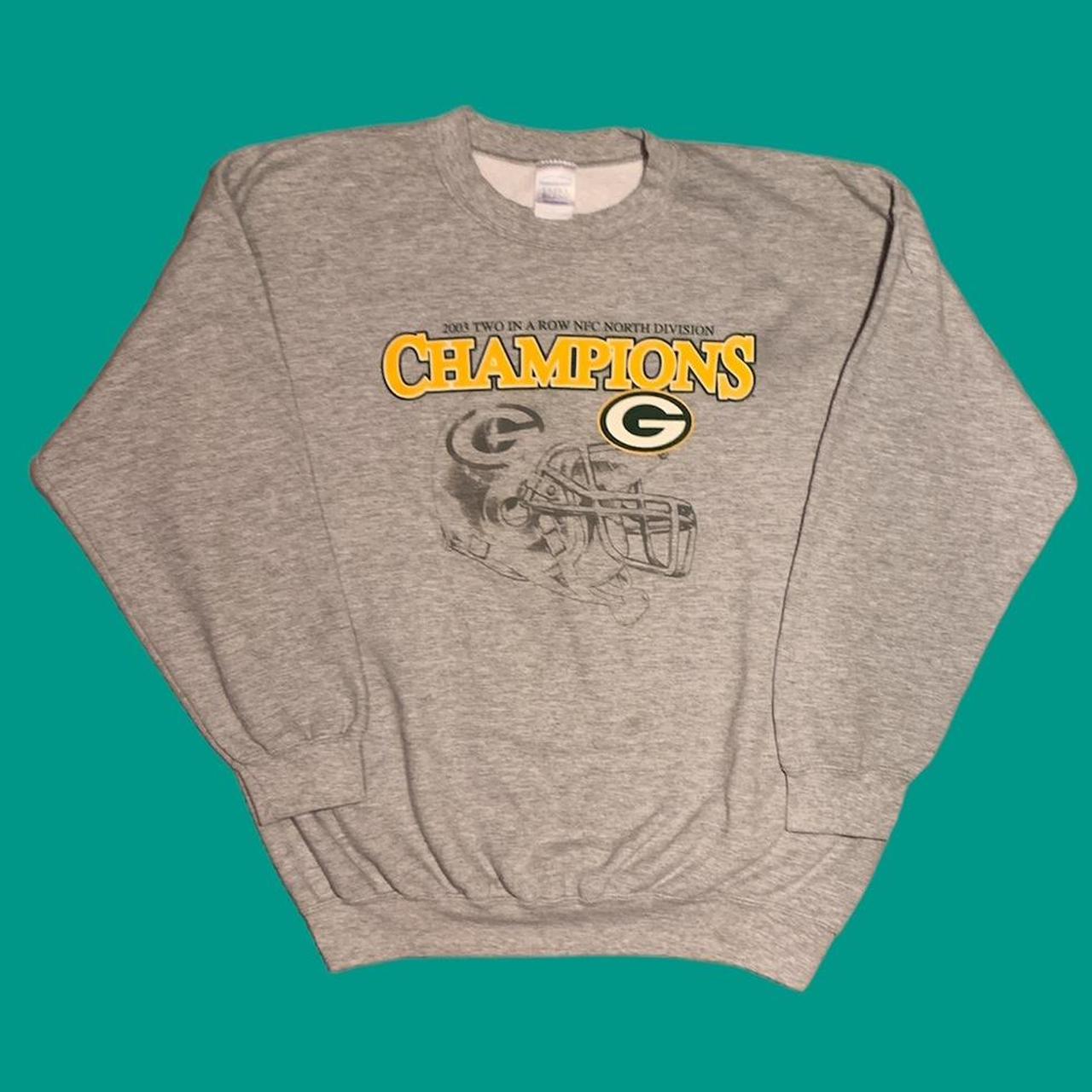 Vintage Y2K 2002 Green Bay Packers Champions Crewneck Sweatshirt