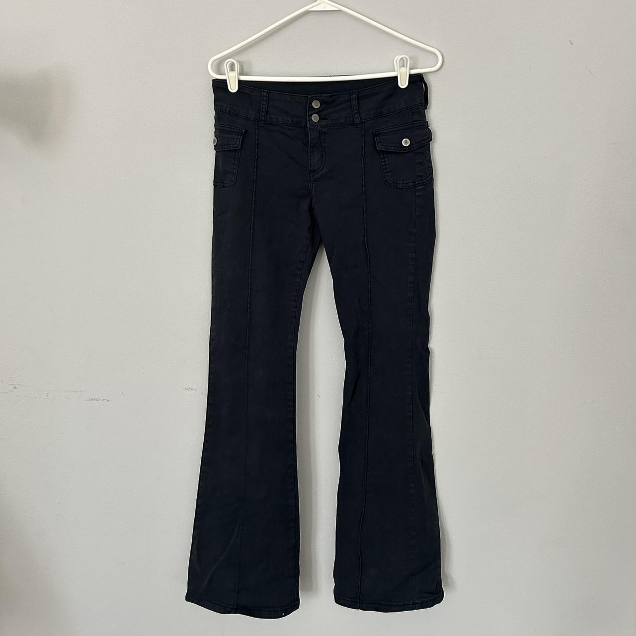 john galt low rise navy blue agatha pants,