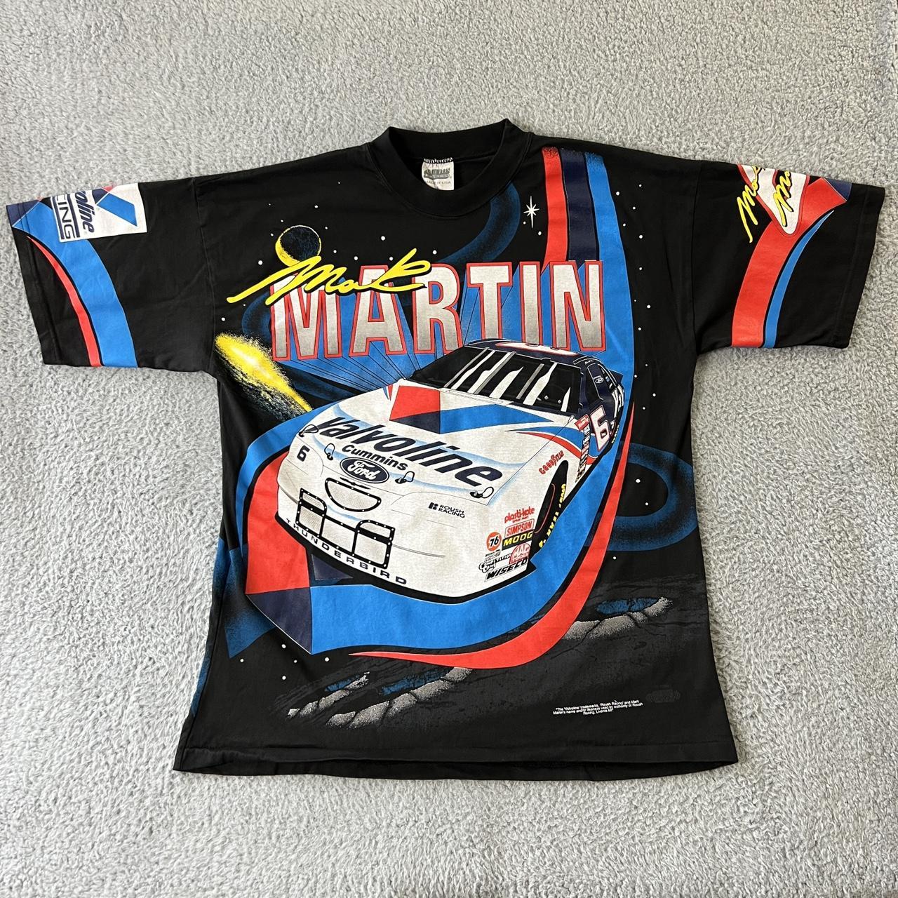 Vintage on sale 90s Mark Martin Nascar Race Car T-shirt