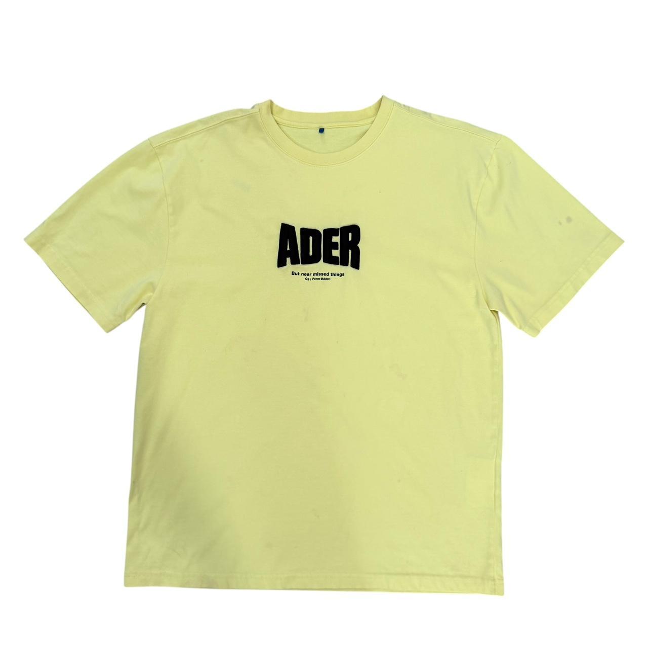 Ader Error Men's T-shirt - Yellow - M – Ader Erro… - image 1