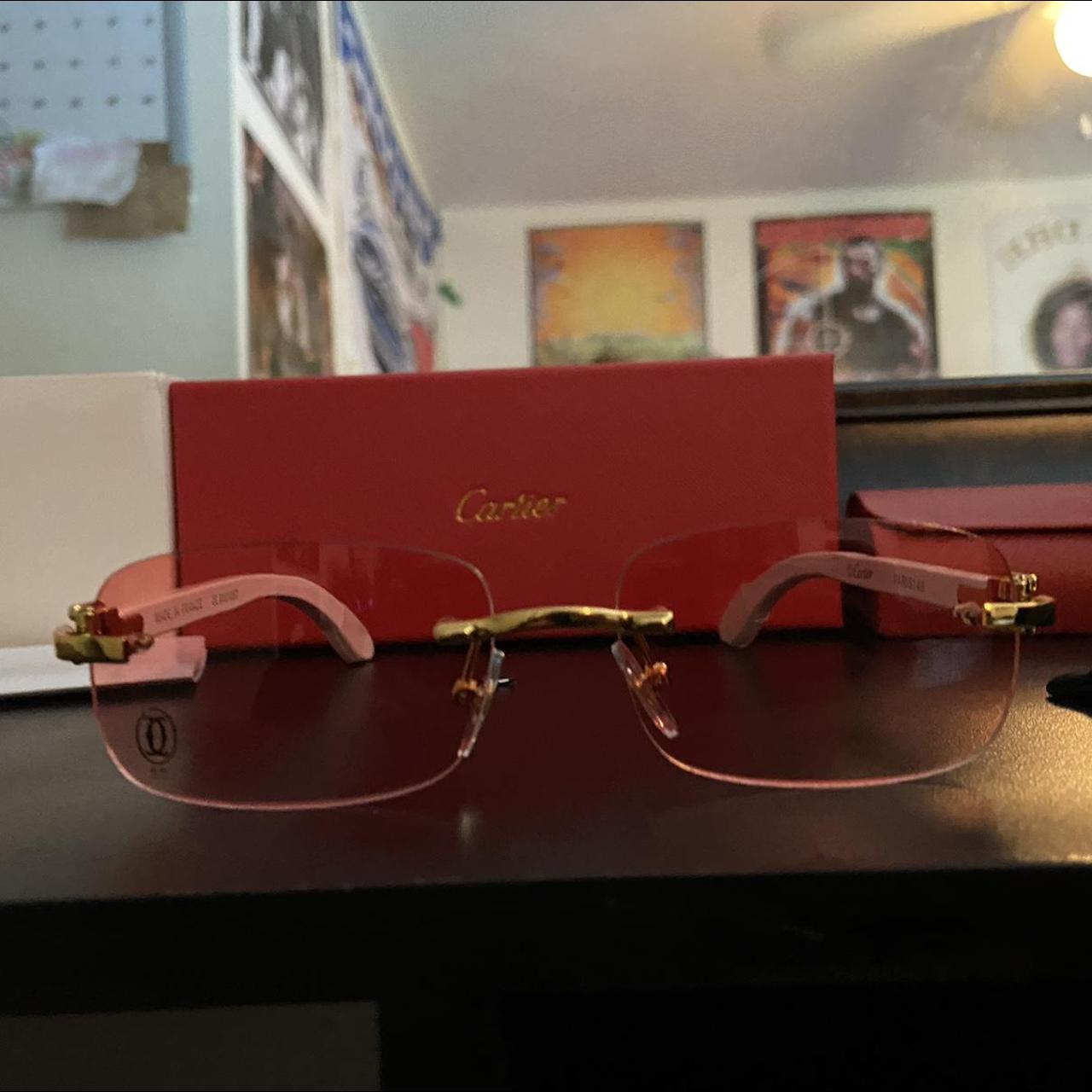 cartier sunglasses pink