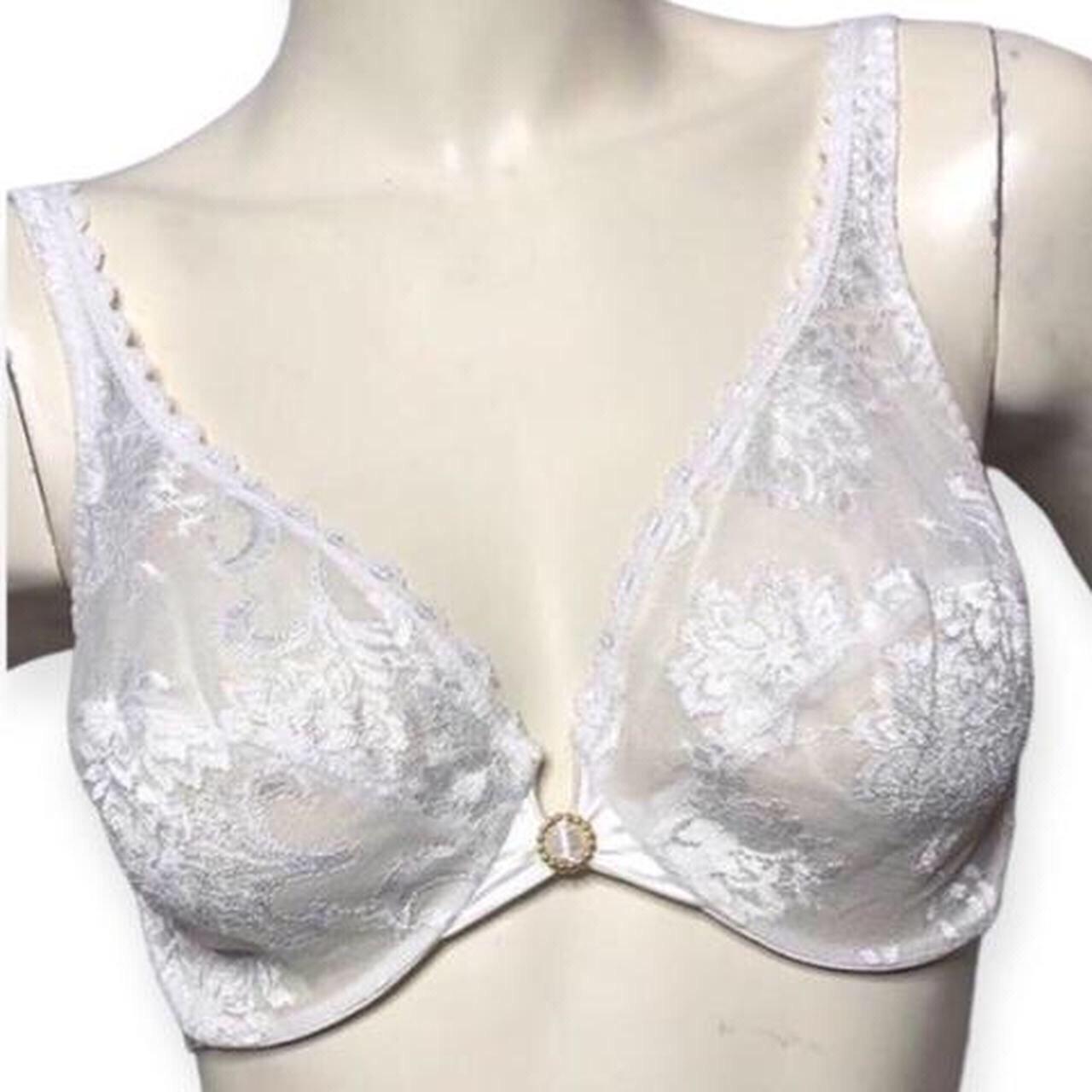 BALI White Sky Sheer Lace Soft Cup Long Line - Depop