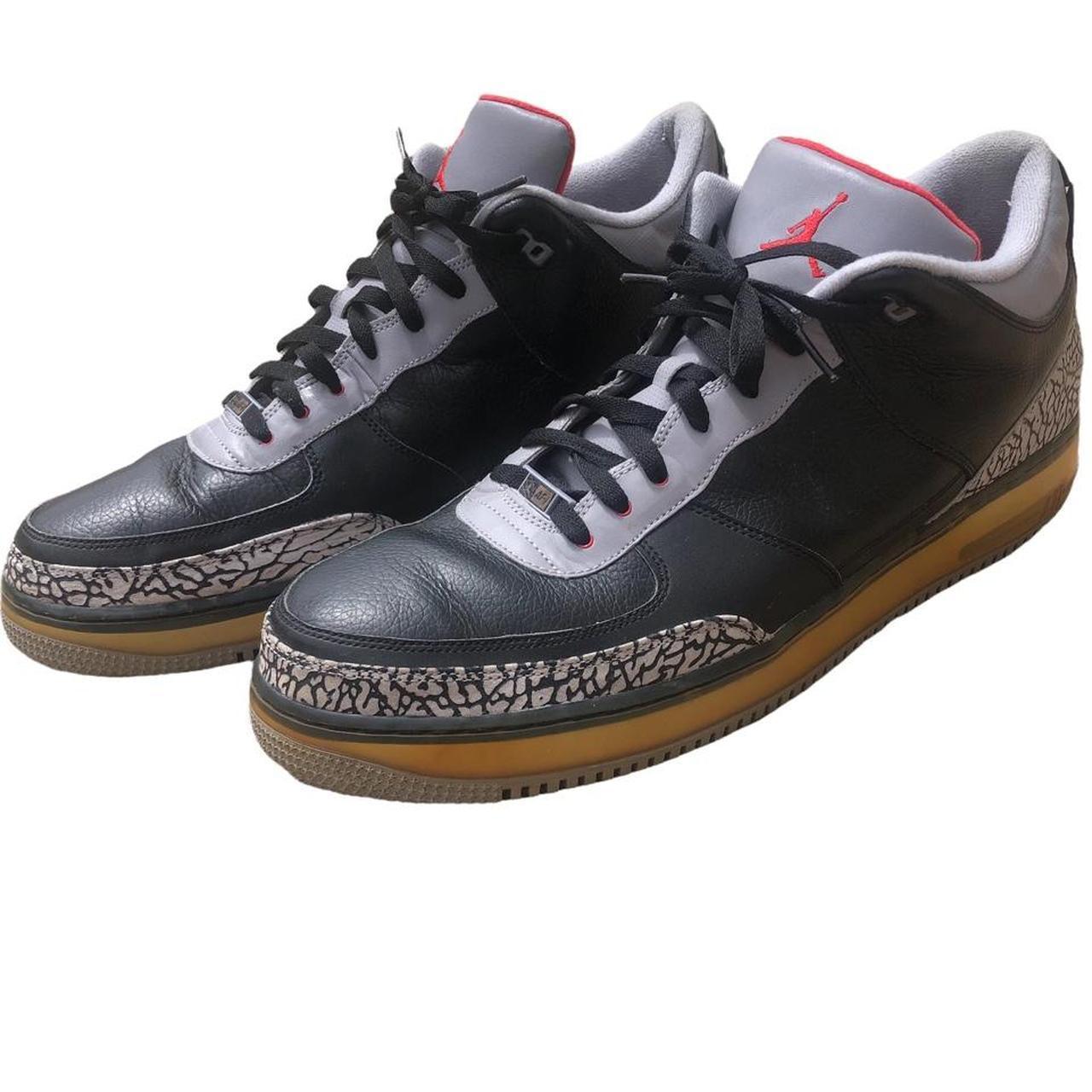 Nike air force 1 Jordan fusion black cement 3