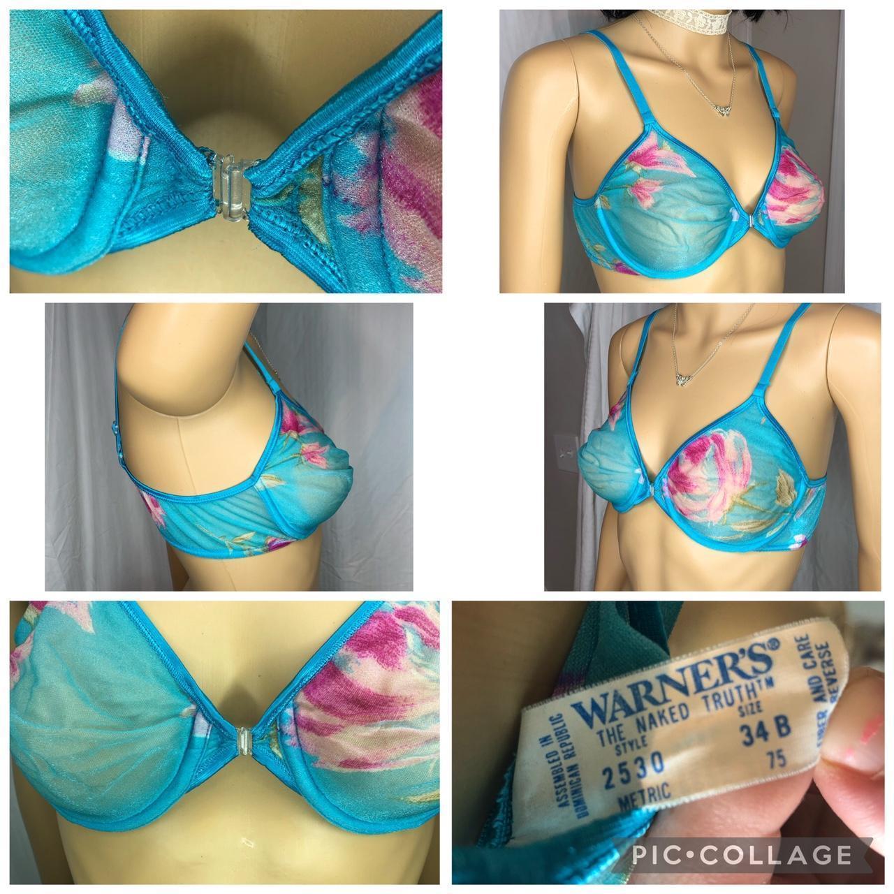 Warners The Naked Truth Sheer Underwire Bra This... - Depop