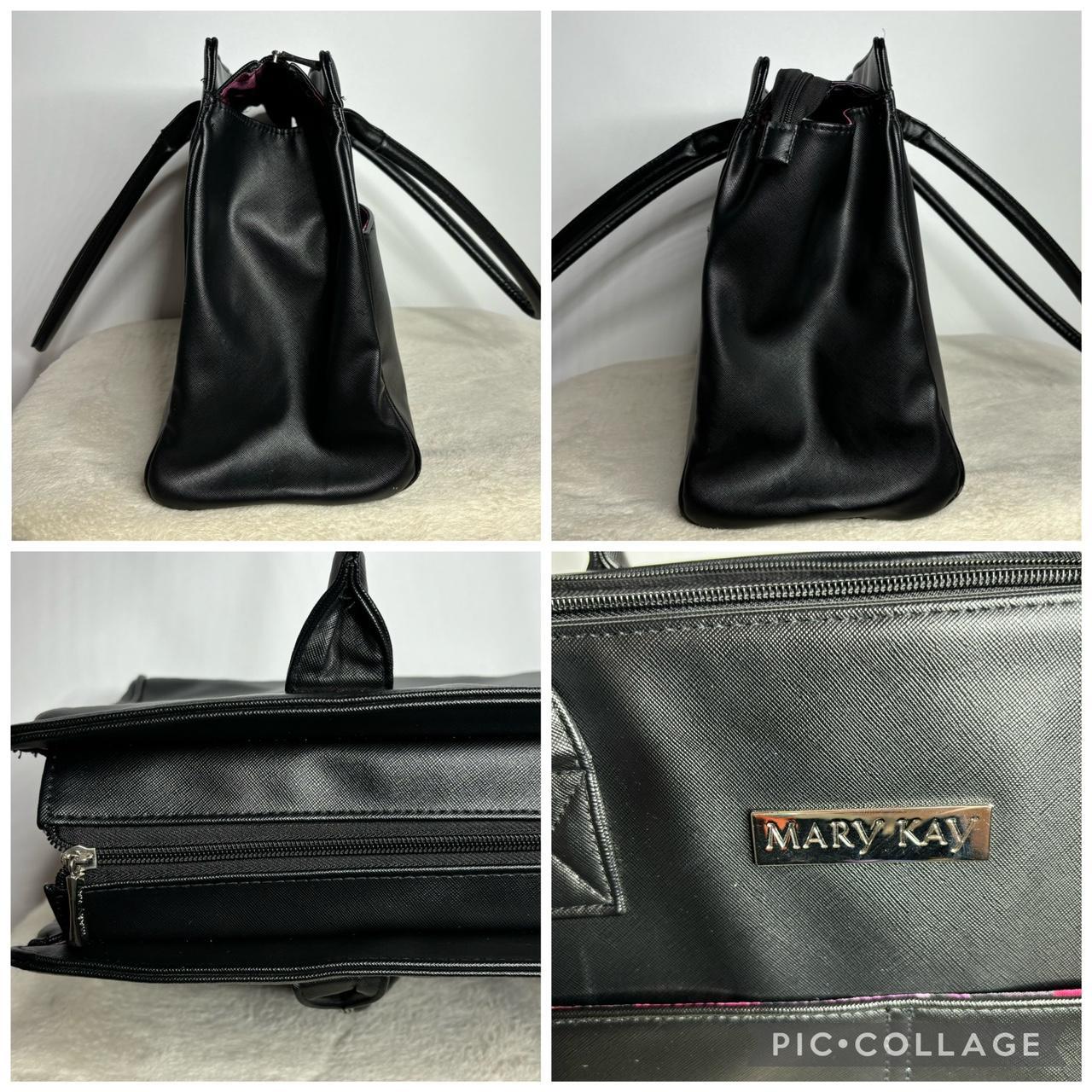 Mary Kay Black Faux Leather Large Consultant Tote | Depop Mary Kay Black Faux Leather Large Consultant Tote | Depop