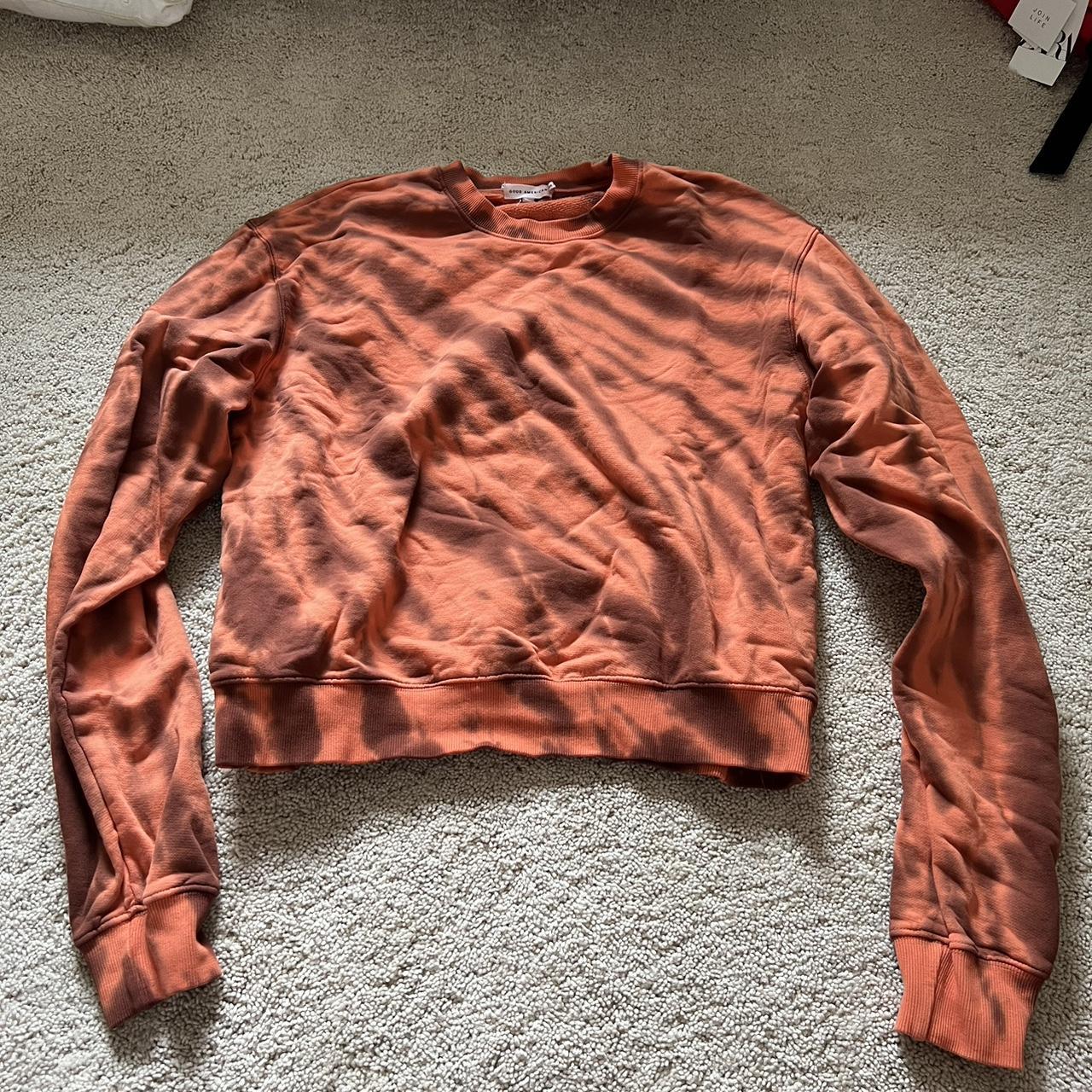 Brown tie-dye Wild Fable crewneck sweatshirt Size: - Depop