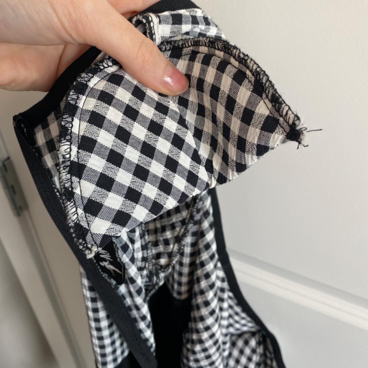 All That Jazz gingham babydoll mini dress with... Depop