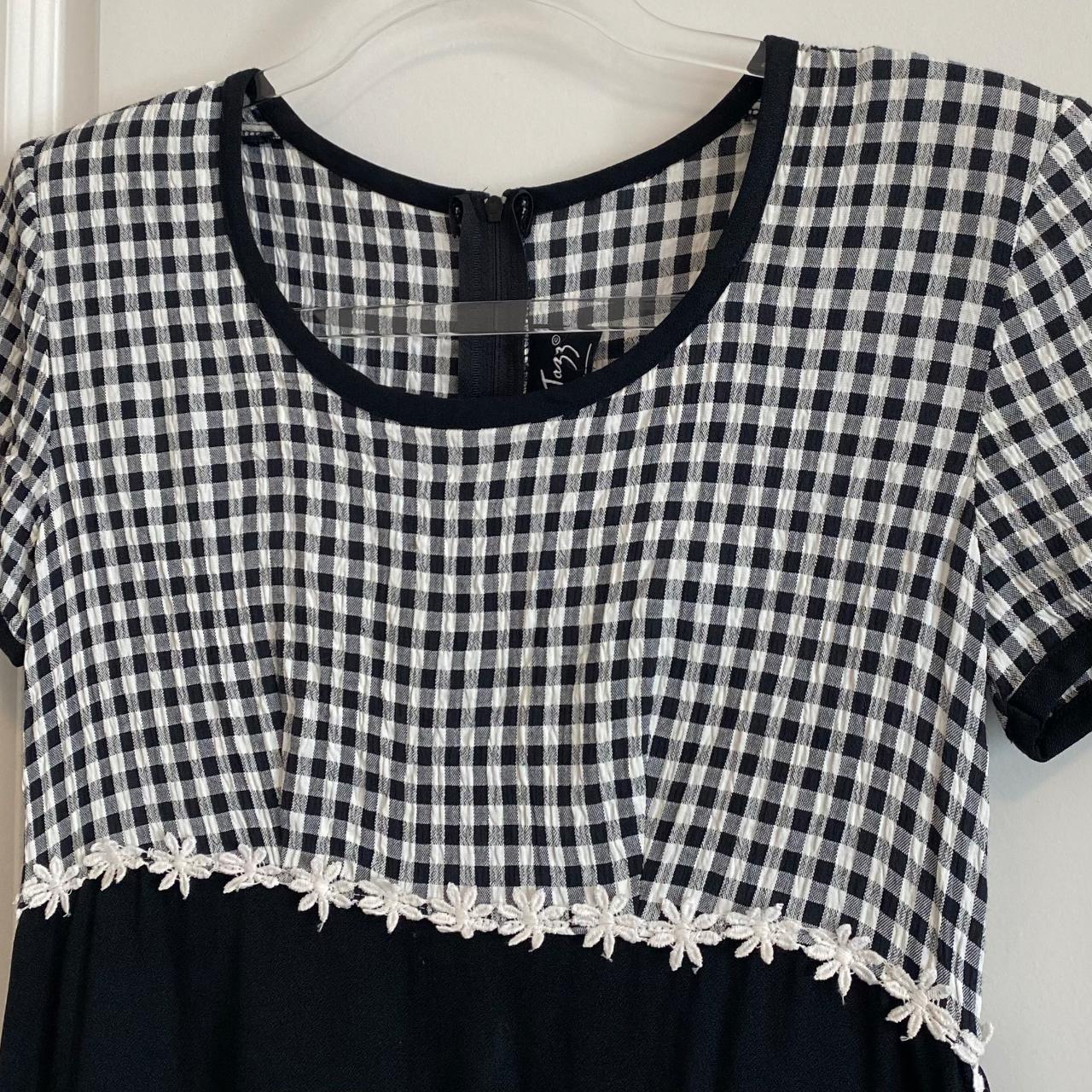 All That Jazz gingham babydoll mini dress with... Depop