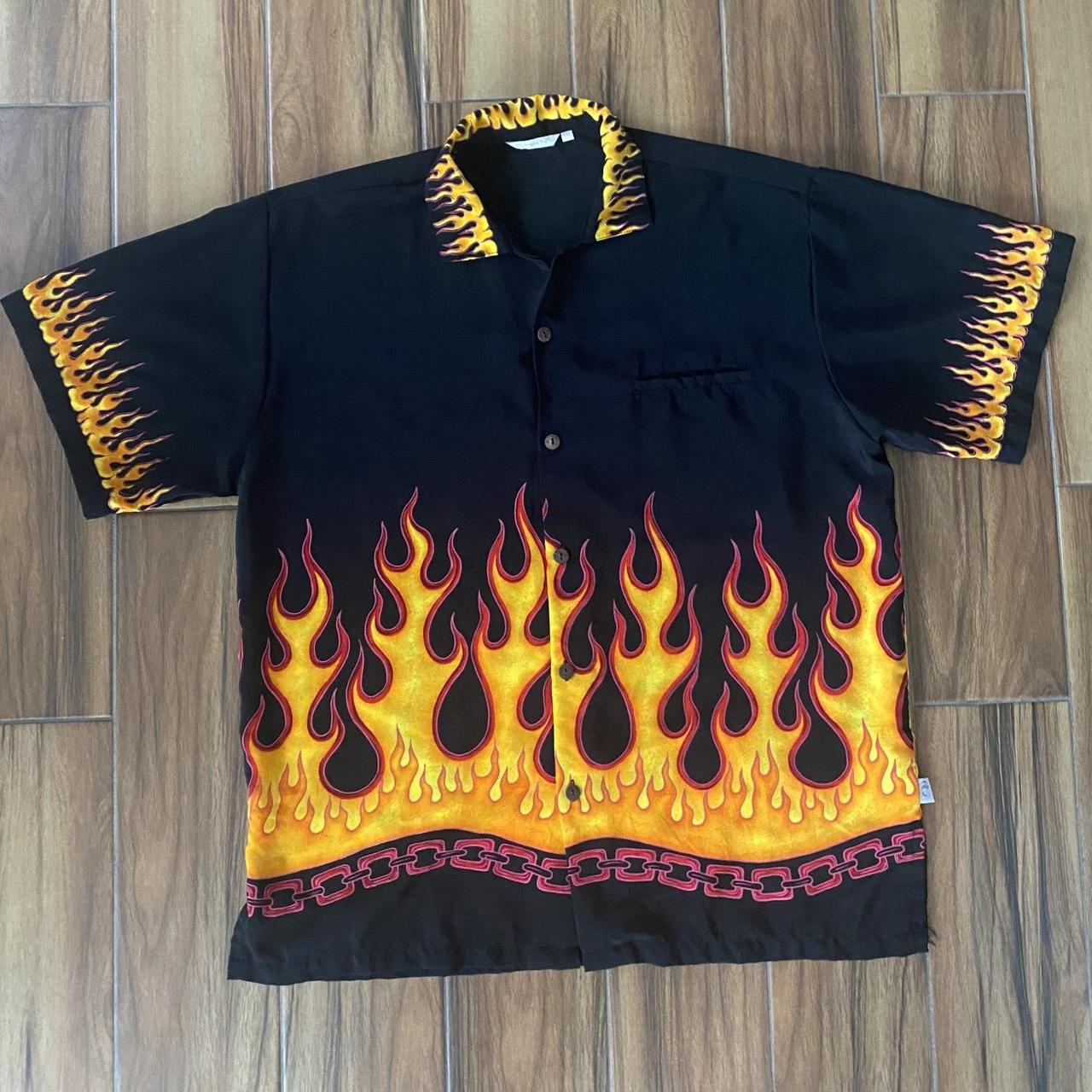 90s Flame Shirt -  UK