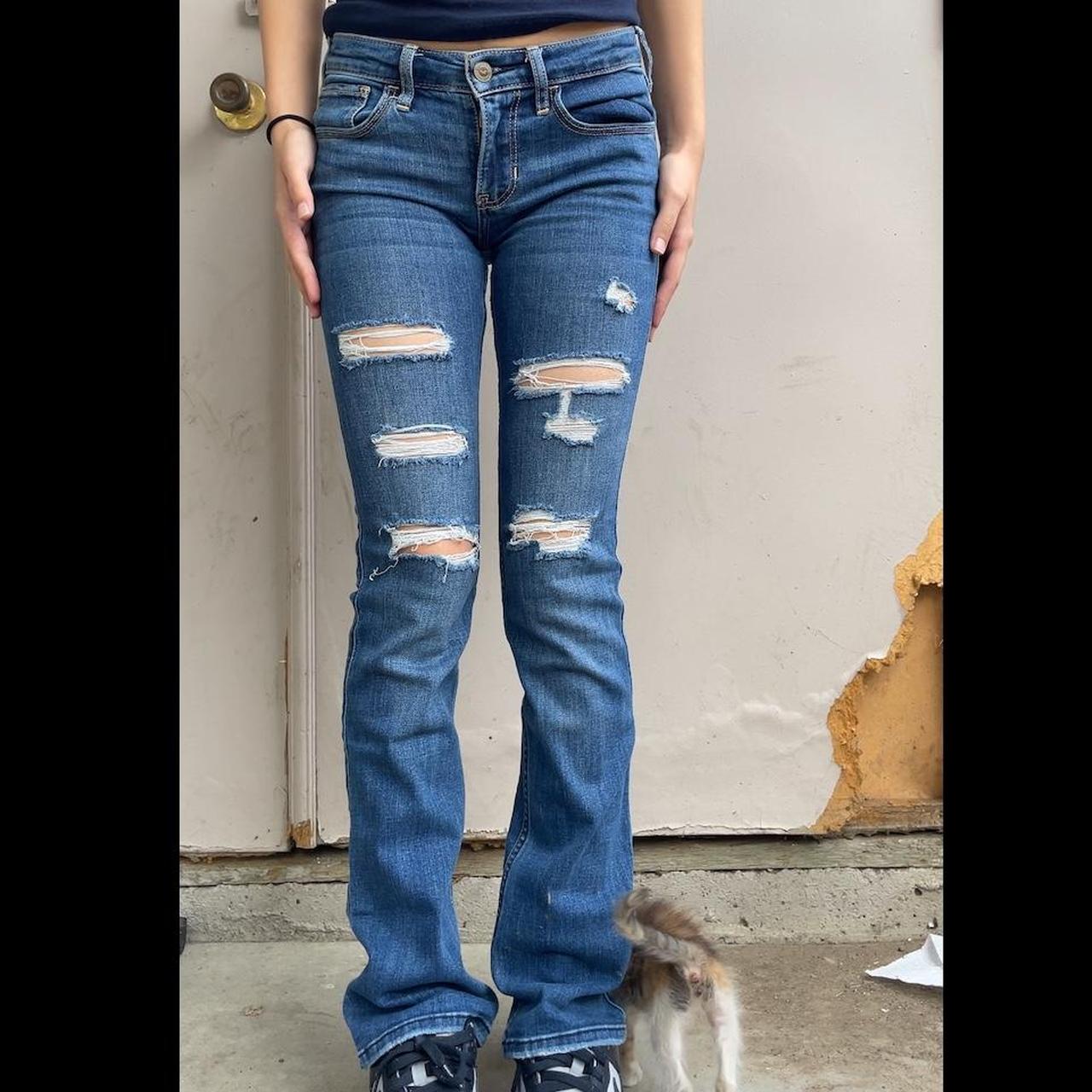 Hollister Bootcut Jeans message before buying or. Depop