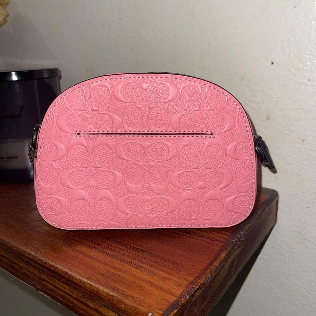 Coach Mini Serena Crossbody Pink Lemonade Signature - Depop