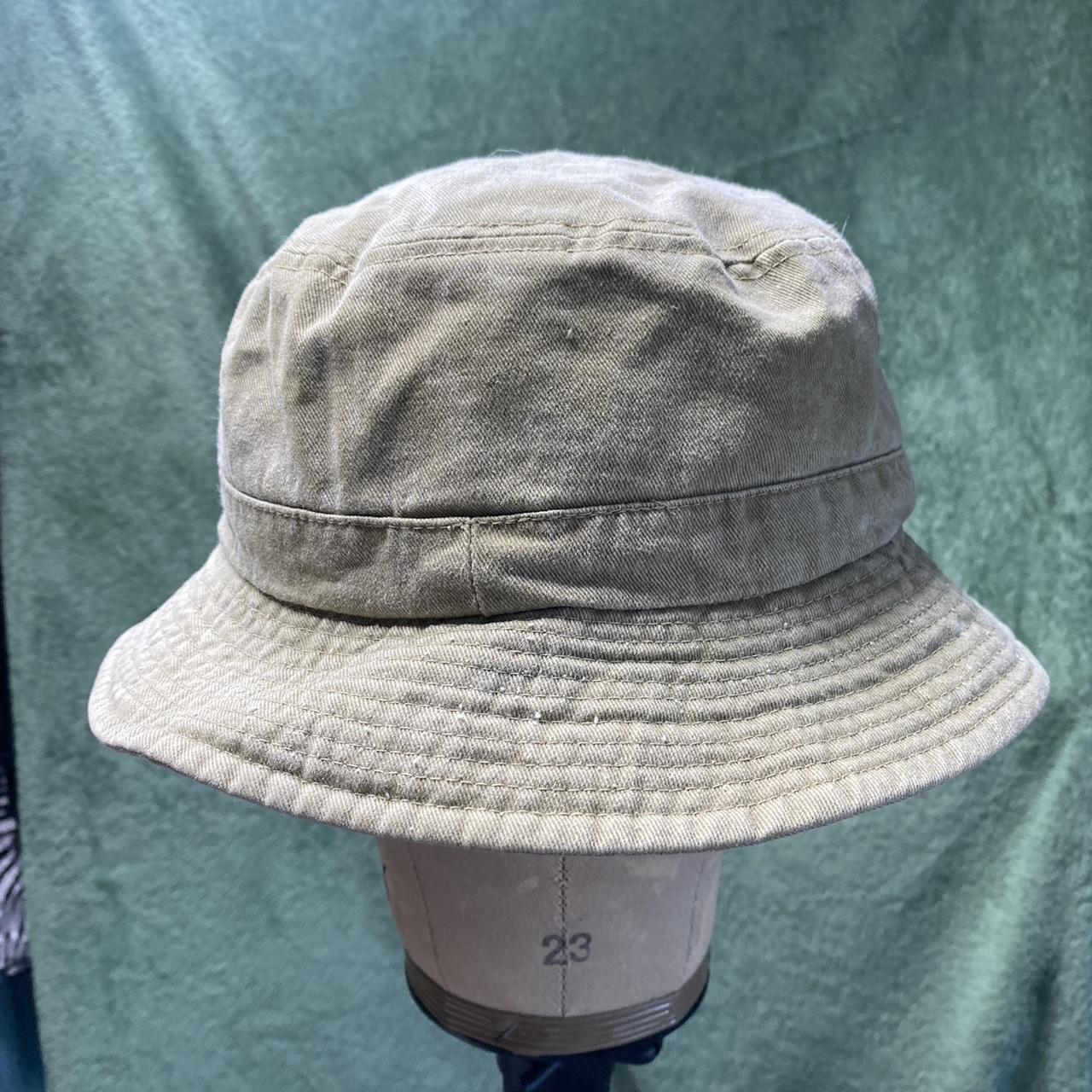 khaki bucket hat with ‘florida’ embroidered * size... - Depop