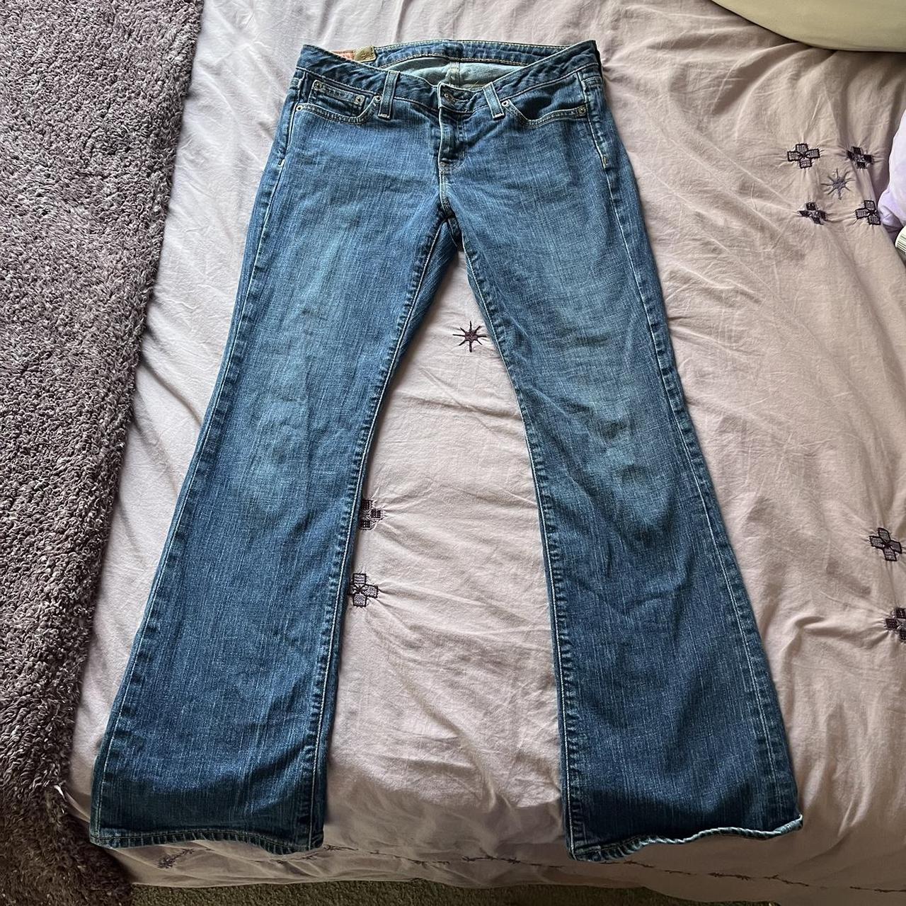 2000’s dark wash Gap low rise jeans! These jeans... - Depop