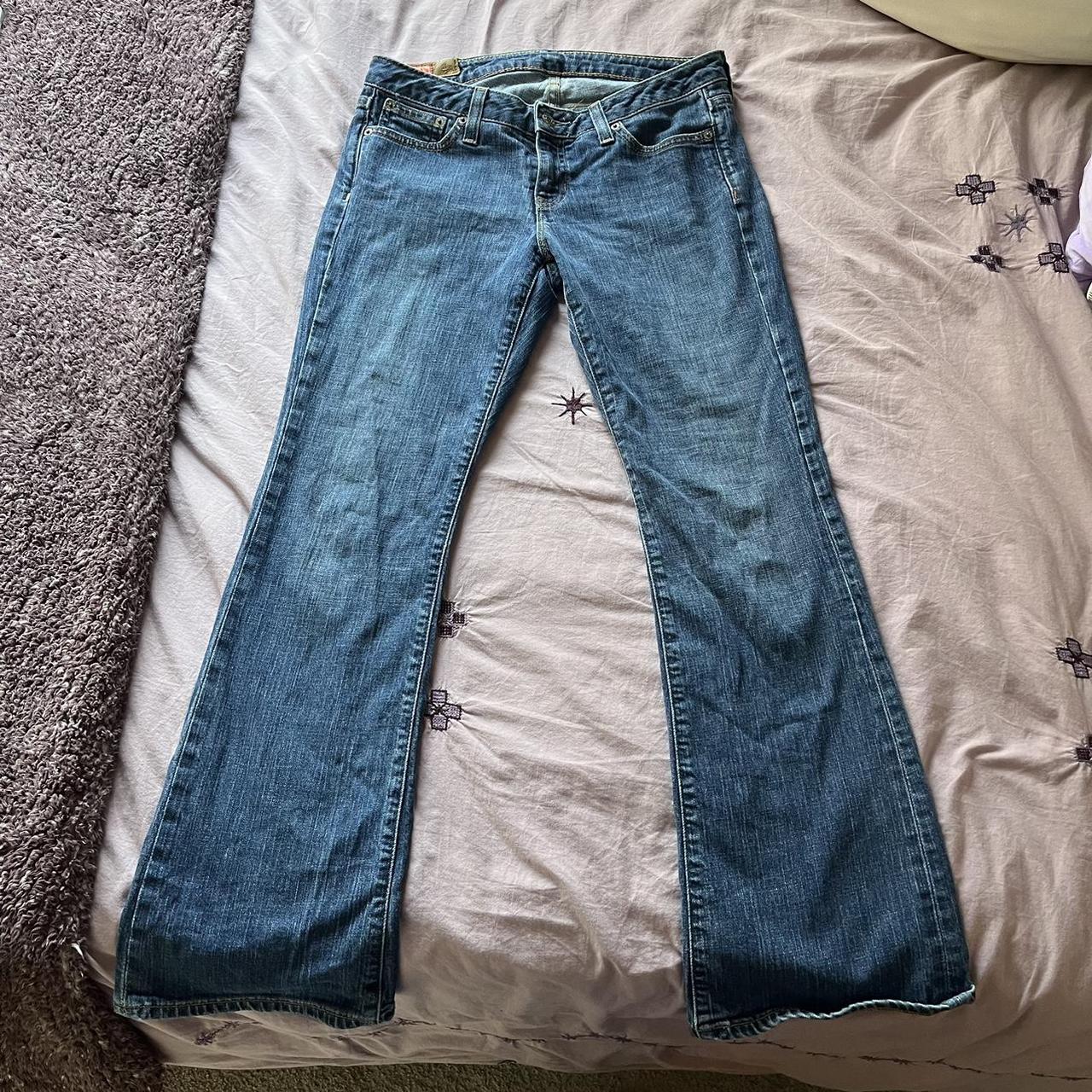 2000’s dark wash Gap low rise jeans! These jeans... - Depop