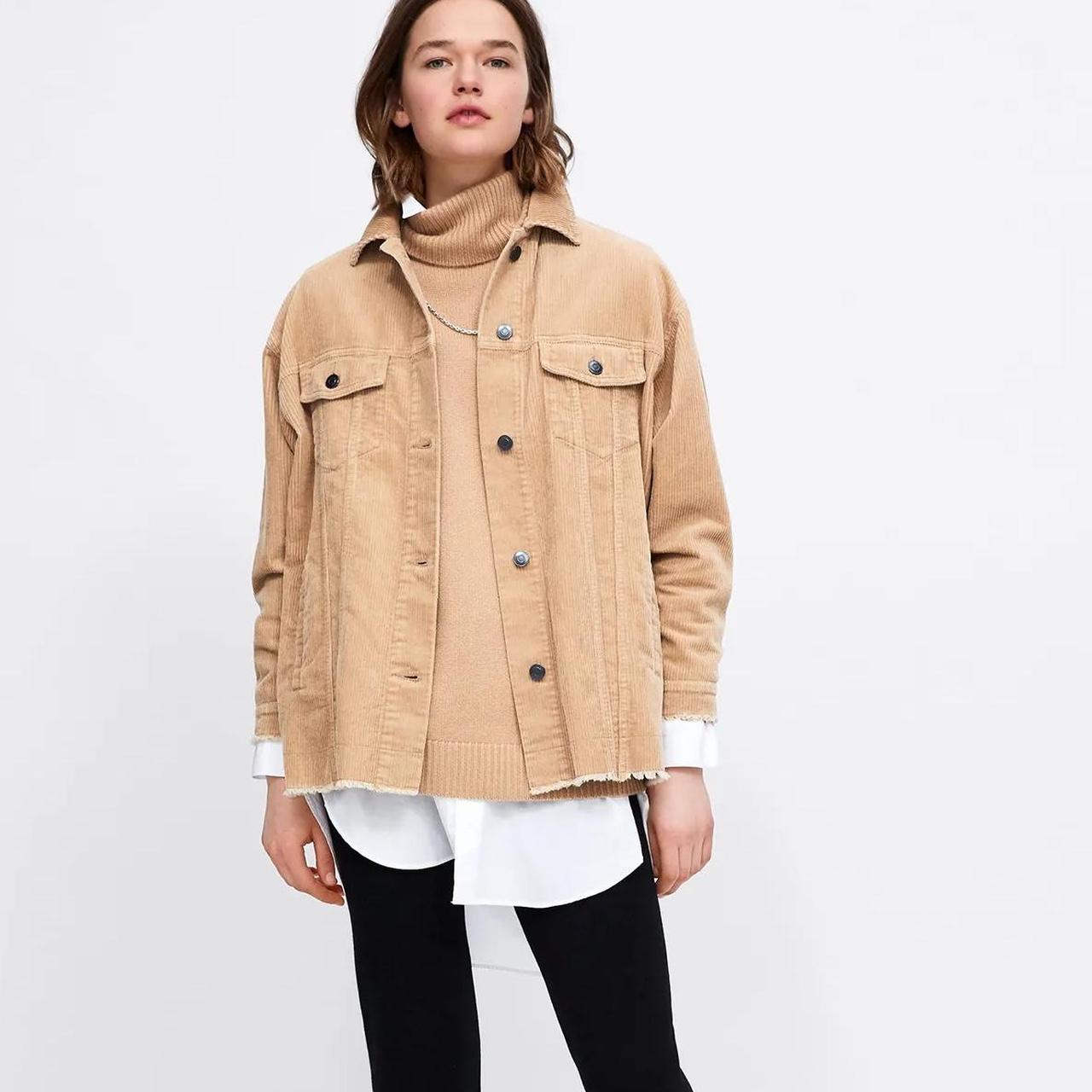 Corduroy coat zara online