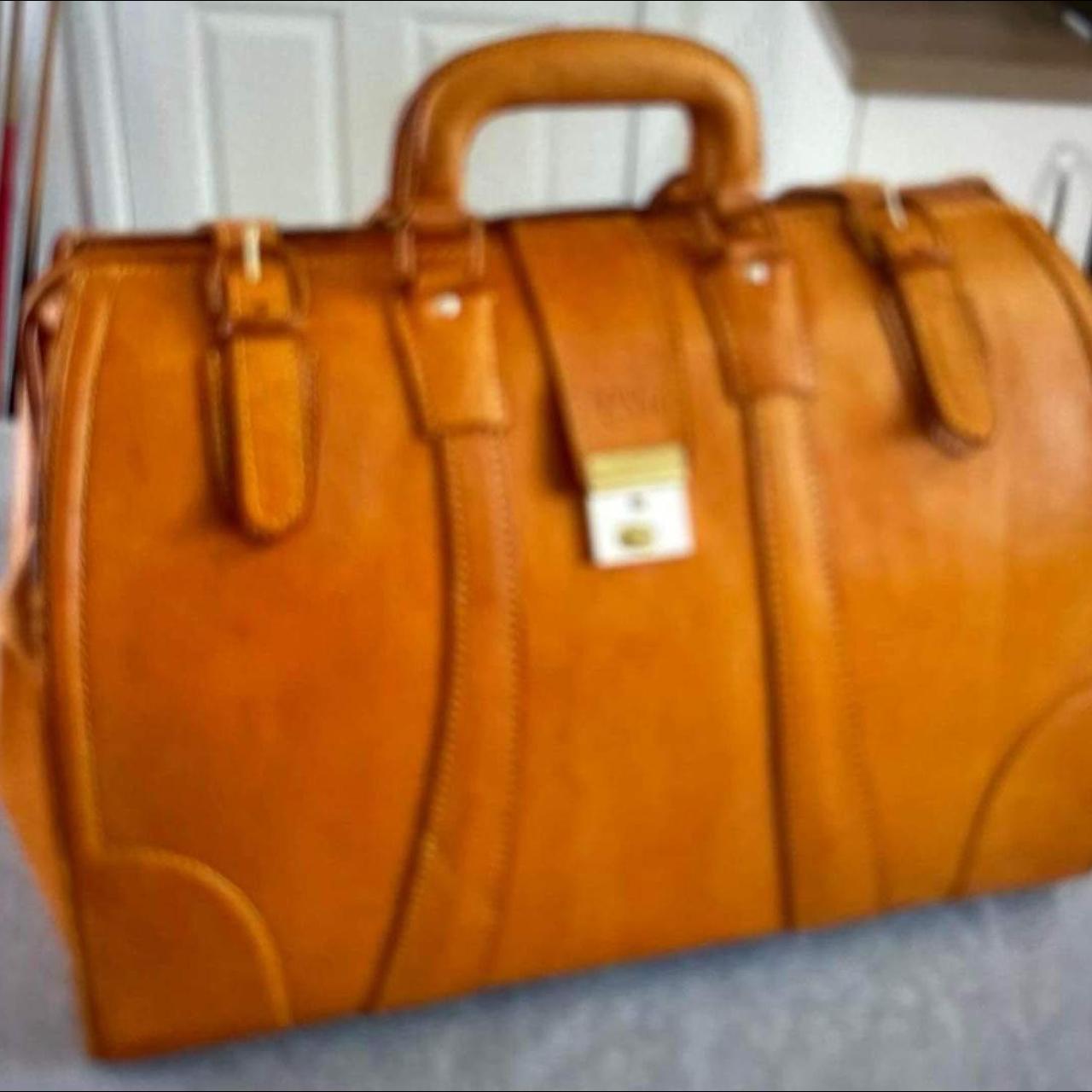 Vintage Bruno Conti Leather Travel Bag, Bruno...