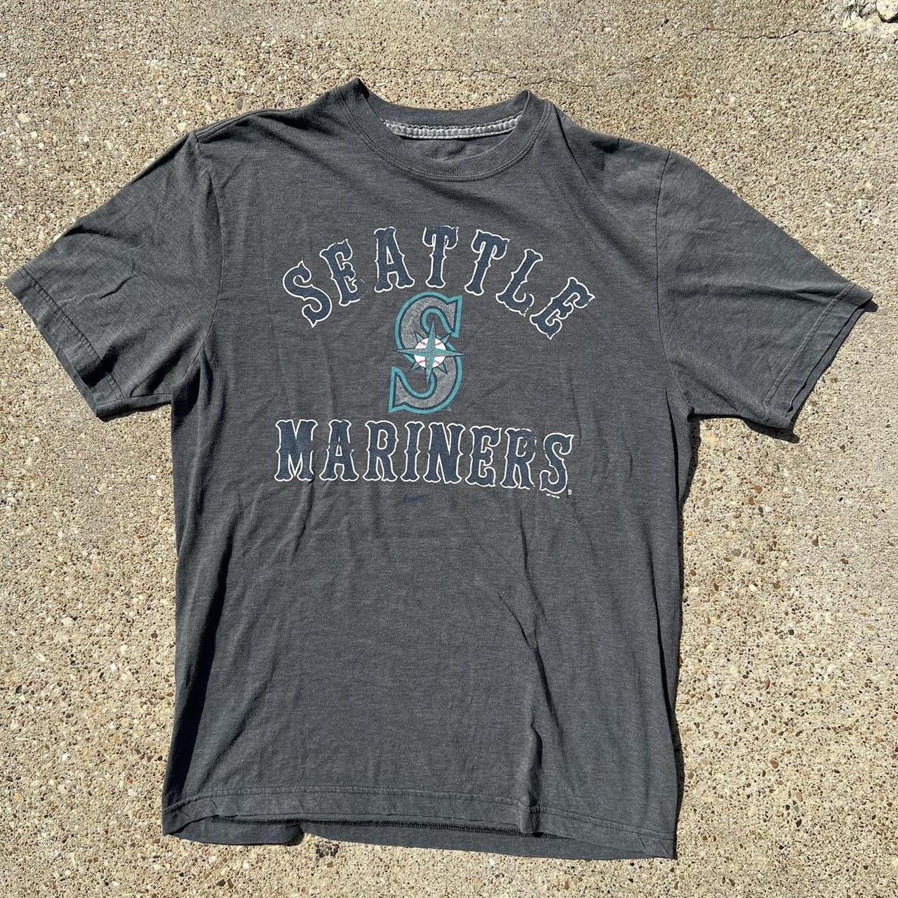 Nike Logo Seattle Mariners Shirt - High-Quality Printed Brand