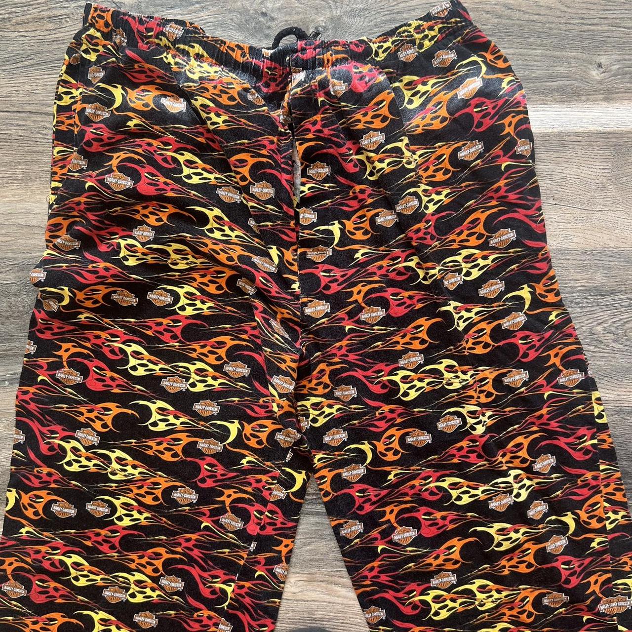 Vintage Harley Davidson pajama pants •Great... Depop