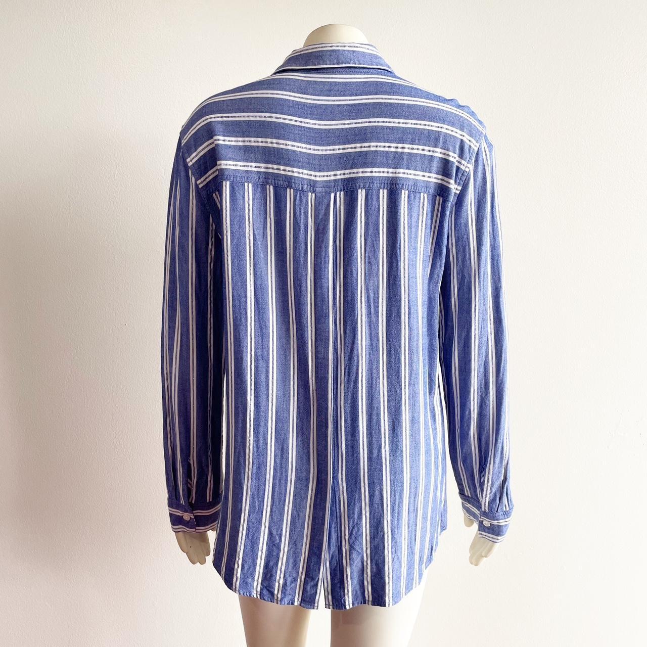 Rails Sydney Cadiz Stripe Button Down Blue White... - Depop