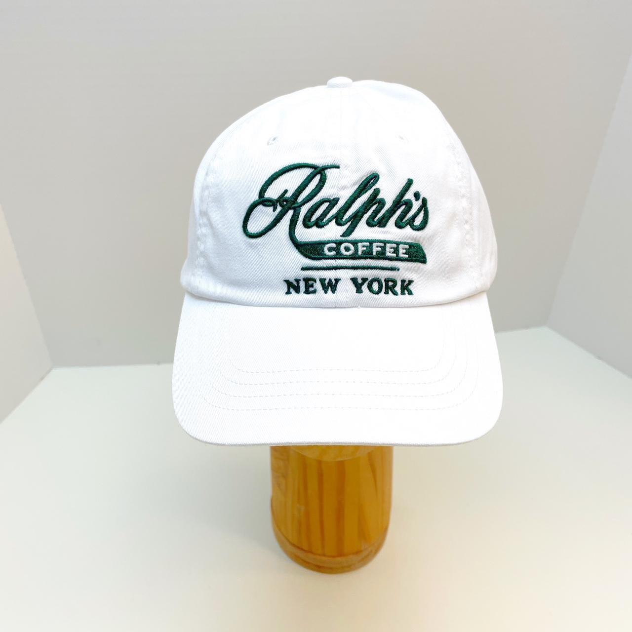 Polo Ralph Lauren Ralph's Coffee New York Ball Cap White Green NWT selling