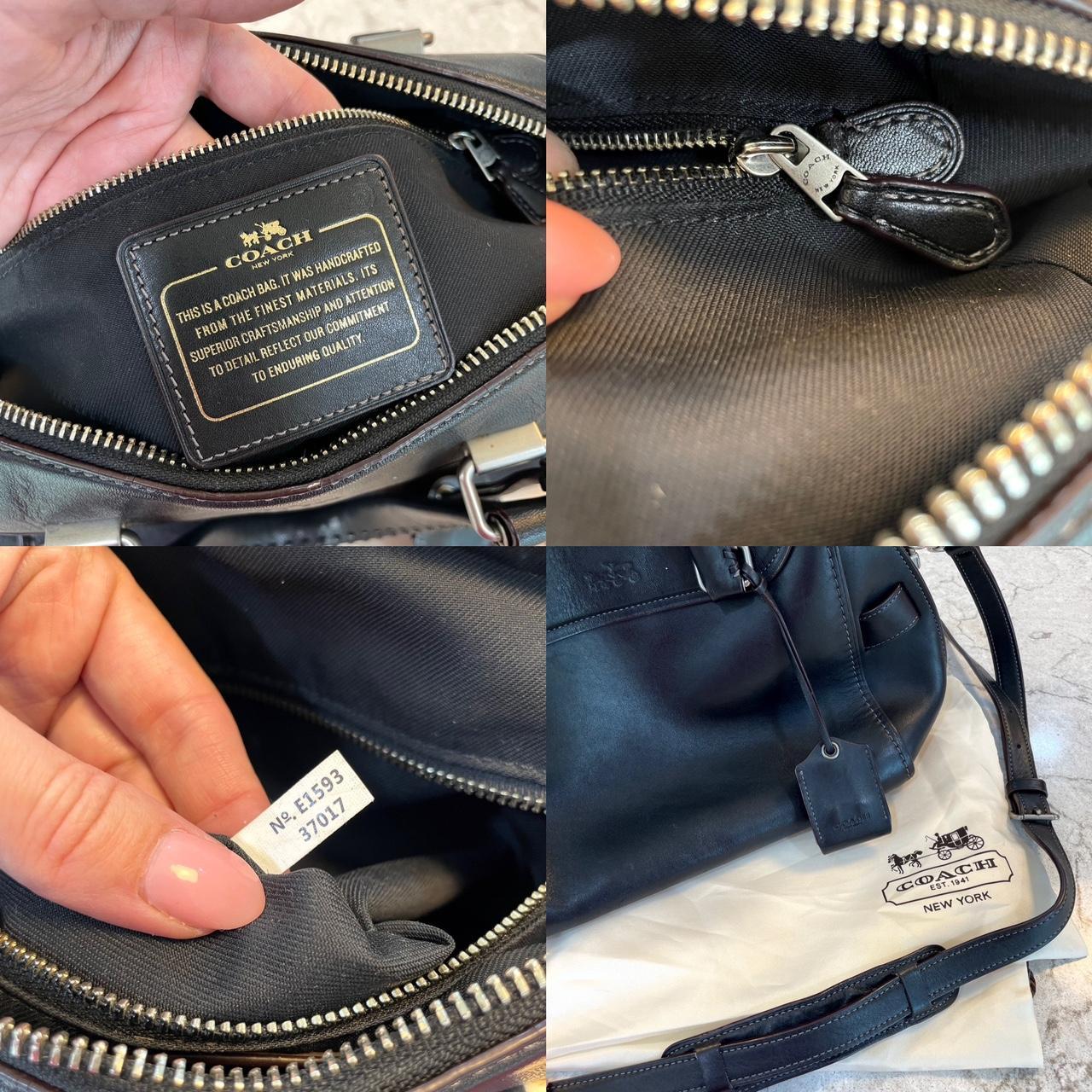 Coach Ace Satchel Leather Handbag 37017 Black - Coach Bag