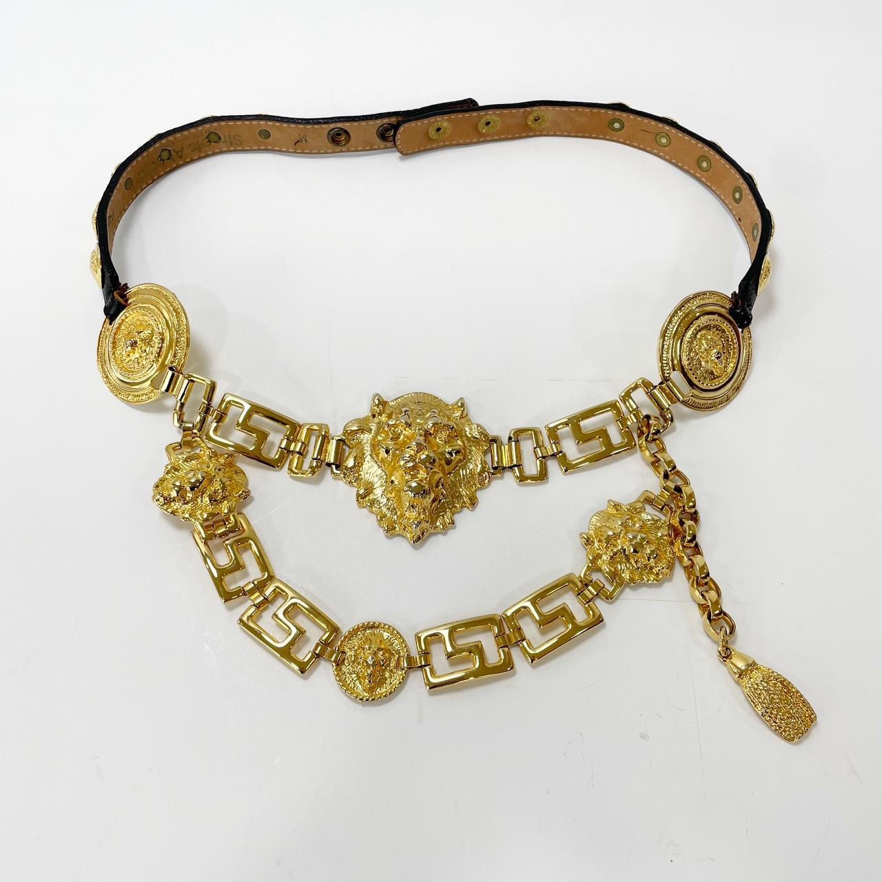 Lion head hot sale chain belt