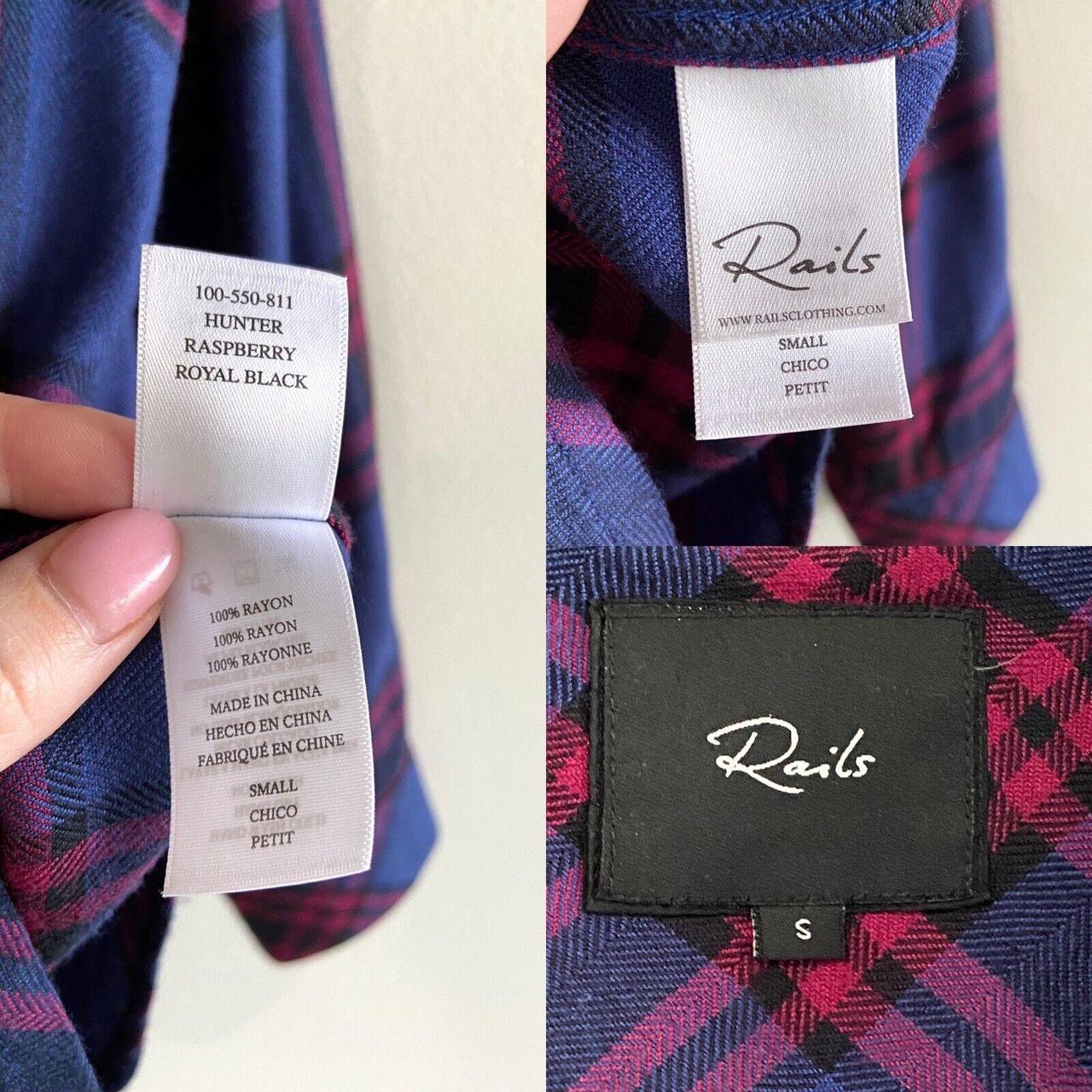 Rails Women's Blouse - Blue - S – Rails Hunter Bu… - image 5