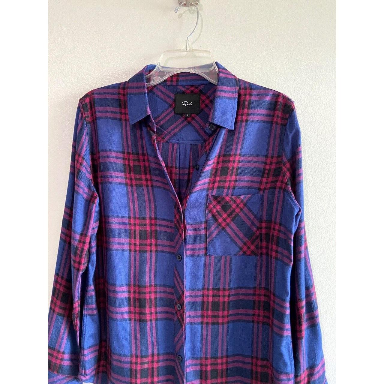 Rails Women's Blouse - Blue - S – Rails Hunter Bu… - image 7